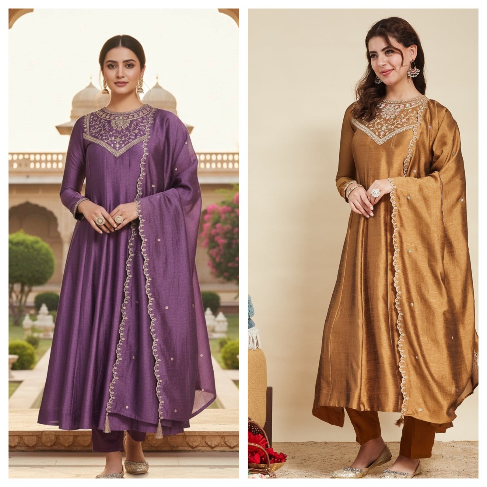 YD-050 ANARKLI STYLISH KURTI SET 