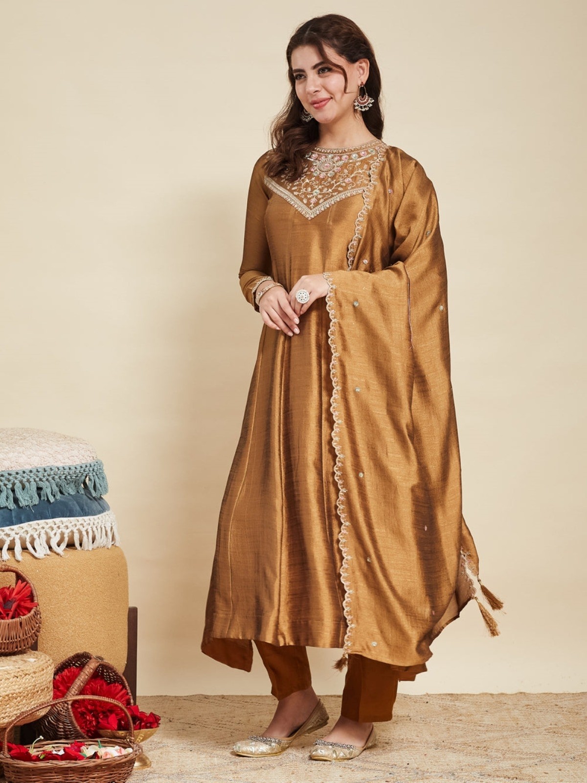 YD-050 ANARKLI STYLISH KURTI SET 