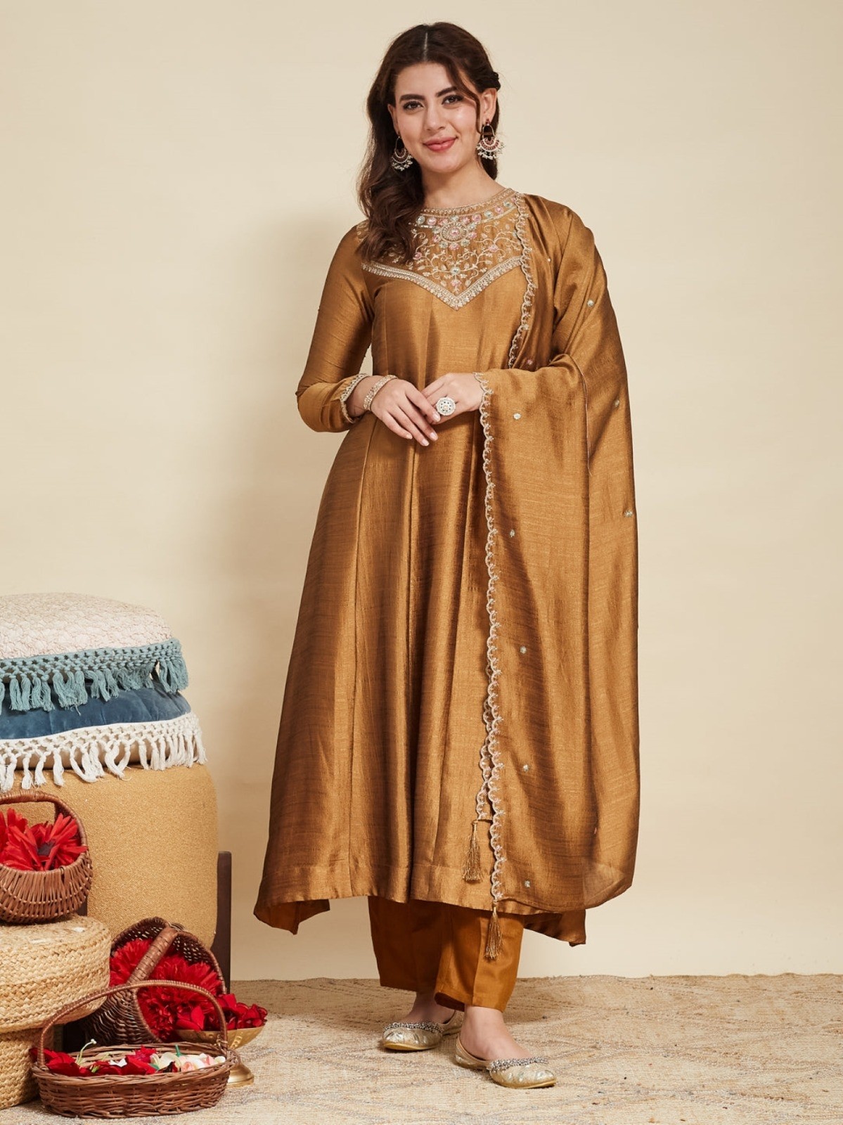 YD-050 ANARKLI STYLISH KURTI SET 