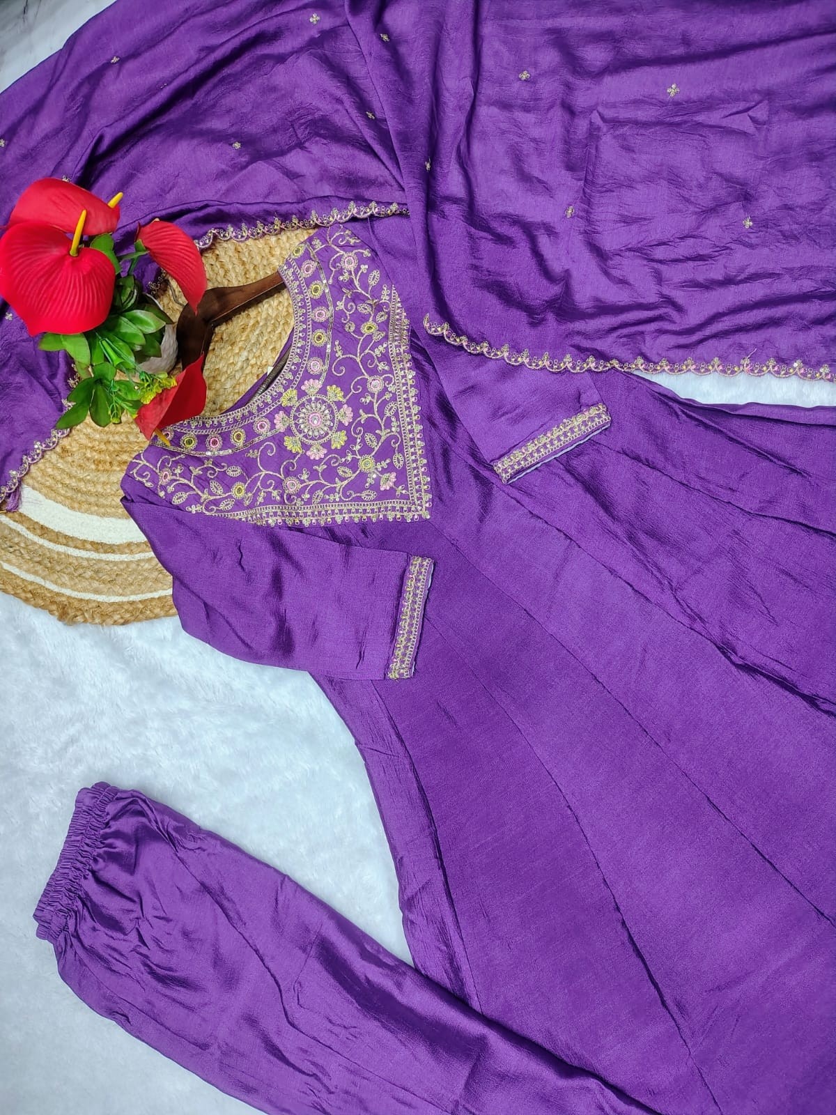 YD-050 ANARKLI STYLISH KURTI SET 