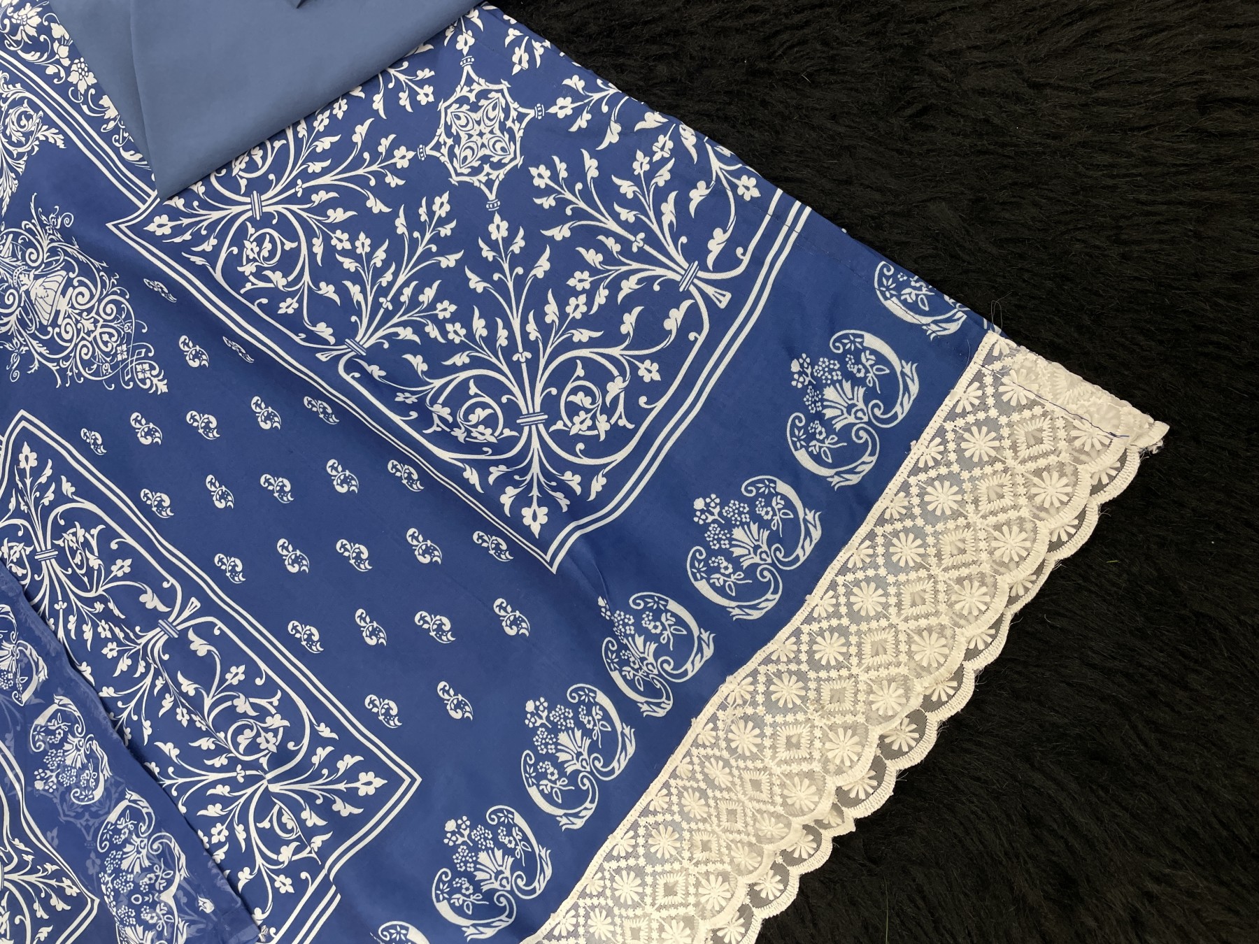 YD 022 PAKISTANI STYLE READY MADE PURE MASLIN COTTON PRINT KURATI