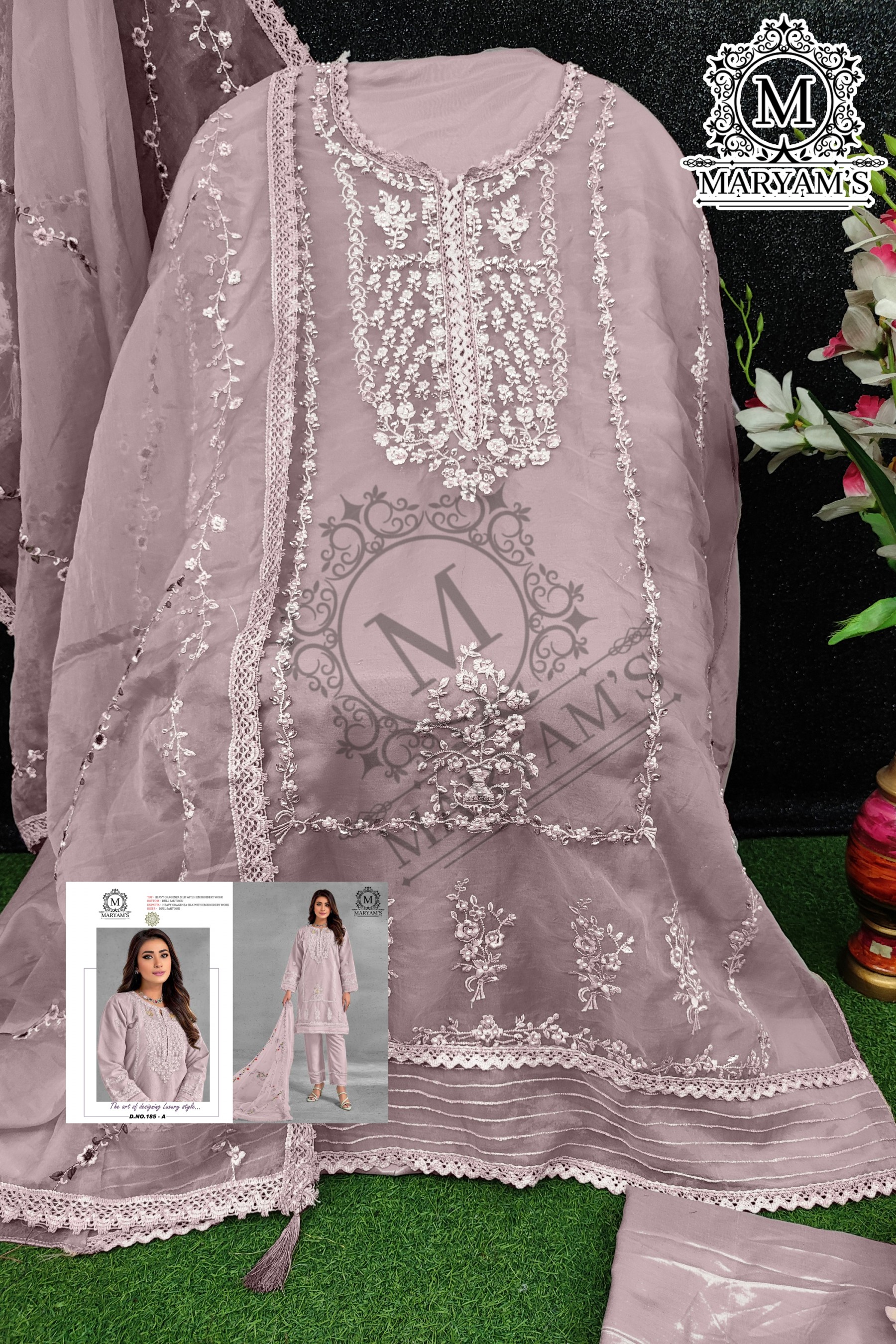  MARYAM’S 185 PAKISTANI FESTIVAL BRANDED SALWAR SUIT