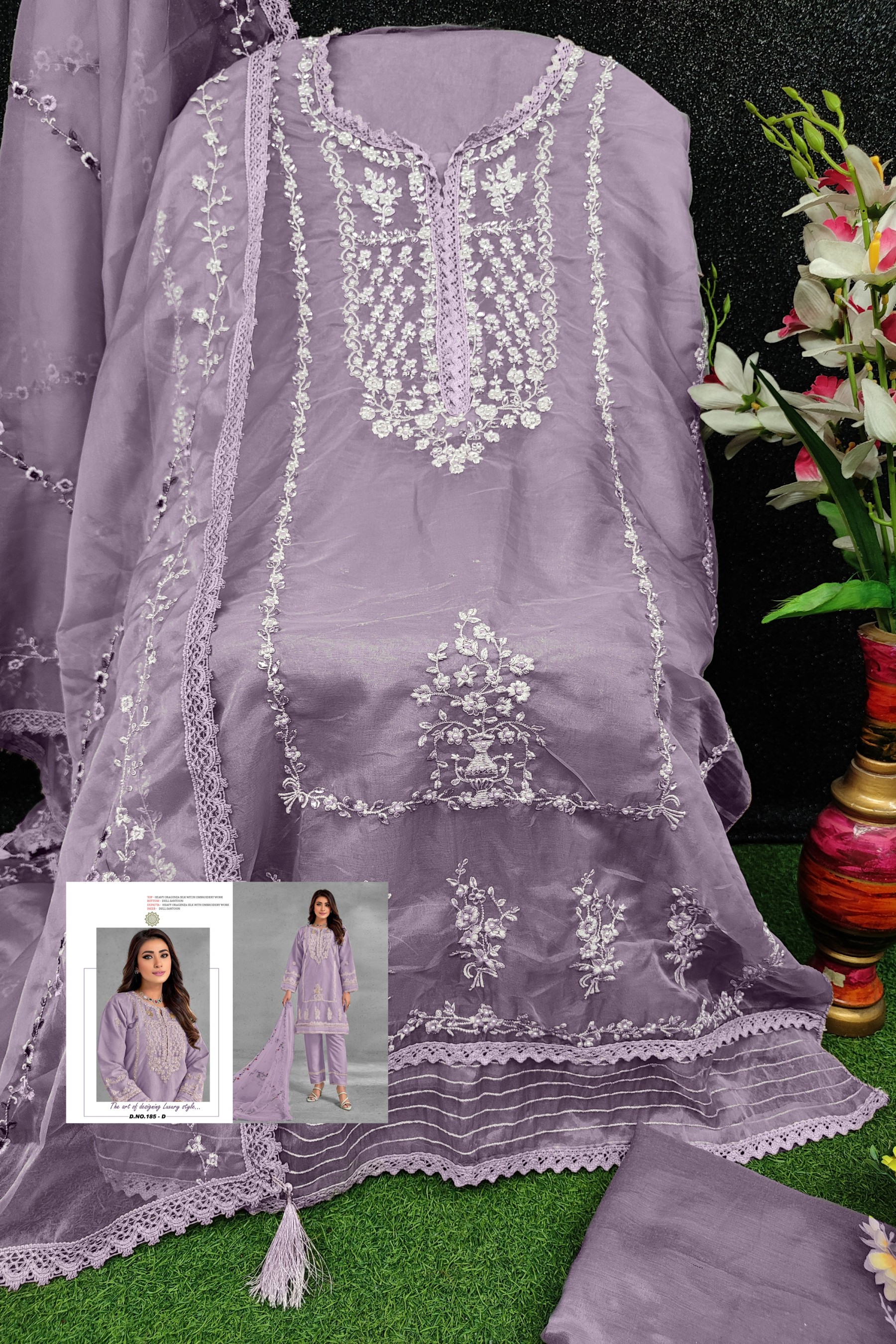  MARYAM’S 185 PAKISTANI FESTIVAL BRANDED SALWAR SUIT
