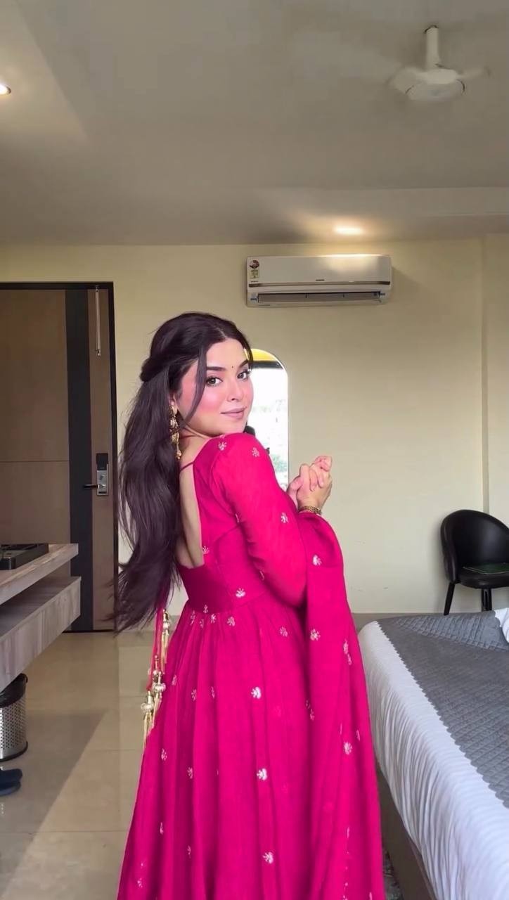 NSR 874 DESIGNER PARTY WEAR GOWN WITH EMBROIDERY WORK