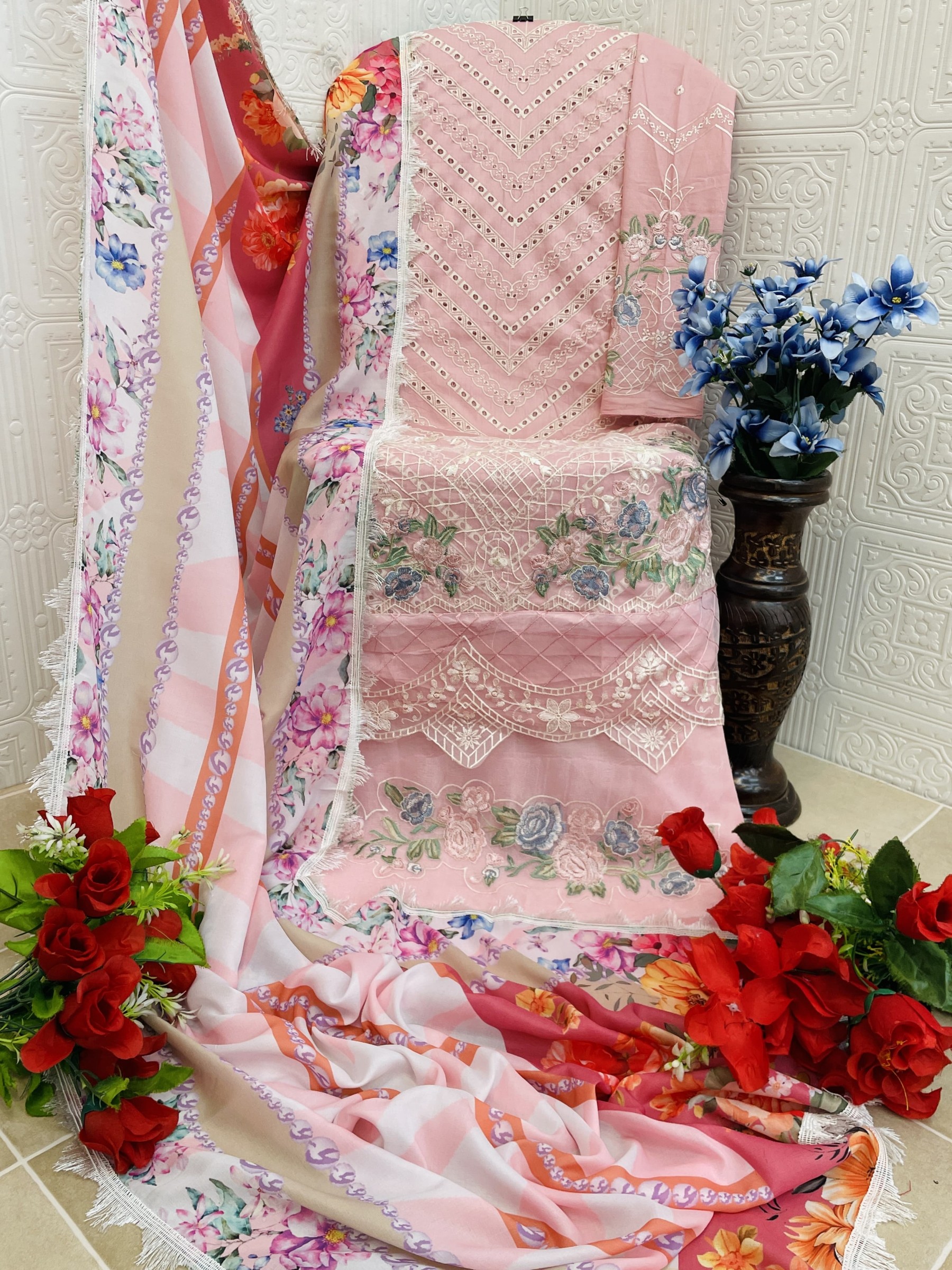 ANAMSA 463 PAKISTANI JAM COTTON SALWAR SUIT