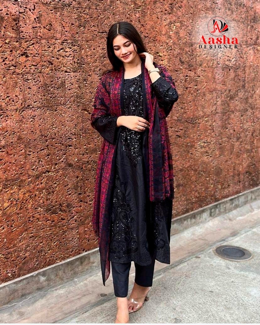 AASHA DESIGNER 1139 RAYON PAKISTANI SALWAR SUIT