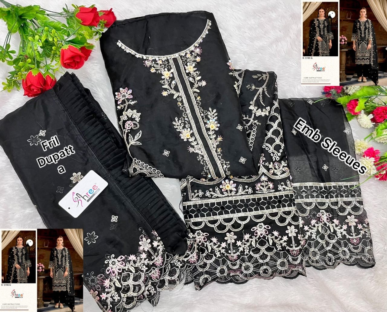SHREE FAB K-5195 PAKISTANI PARTY WEAR SALWAR SUIT