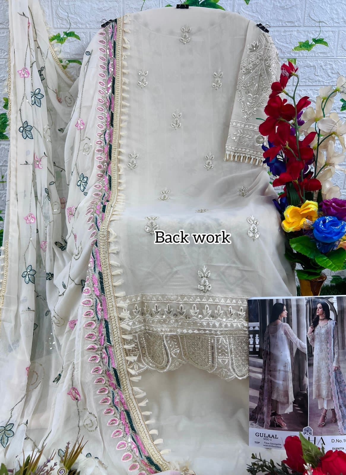 ZAHA GULAAL-VOL-1 10145 PAKISTANI GEORGTTE SALWAR SUIT