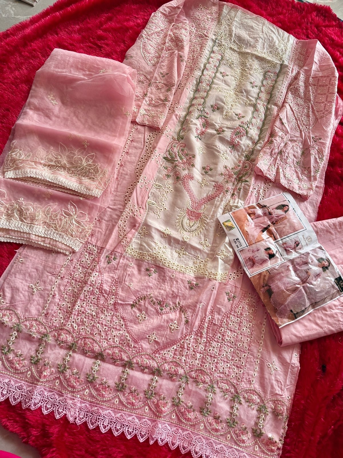 Ziaaz Designs -566 and 581 semi stitched Pakistani designer salwar suit