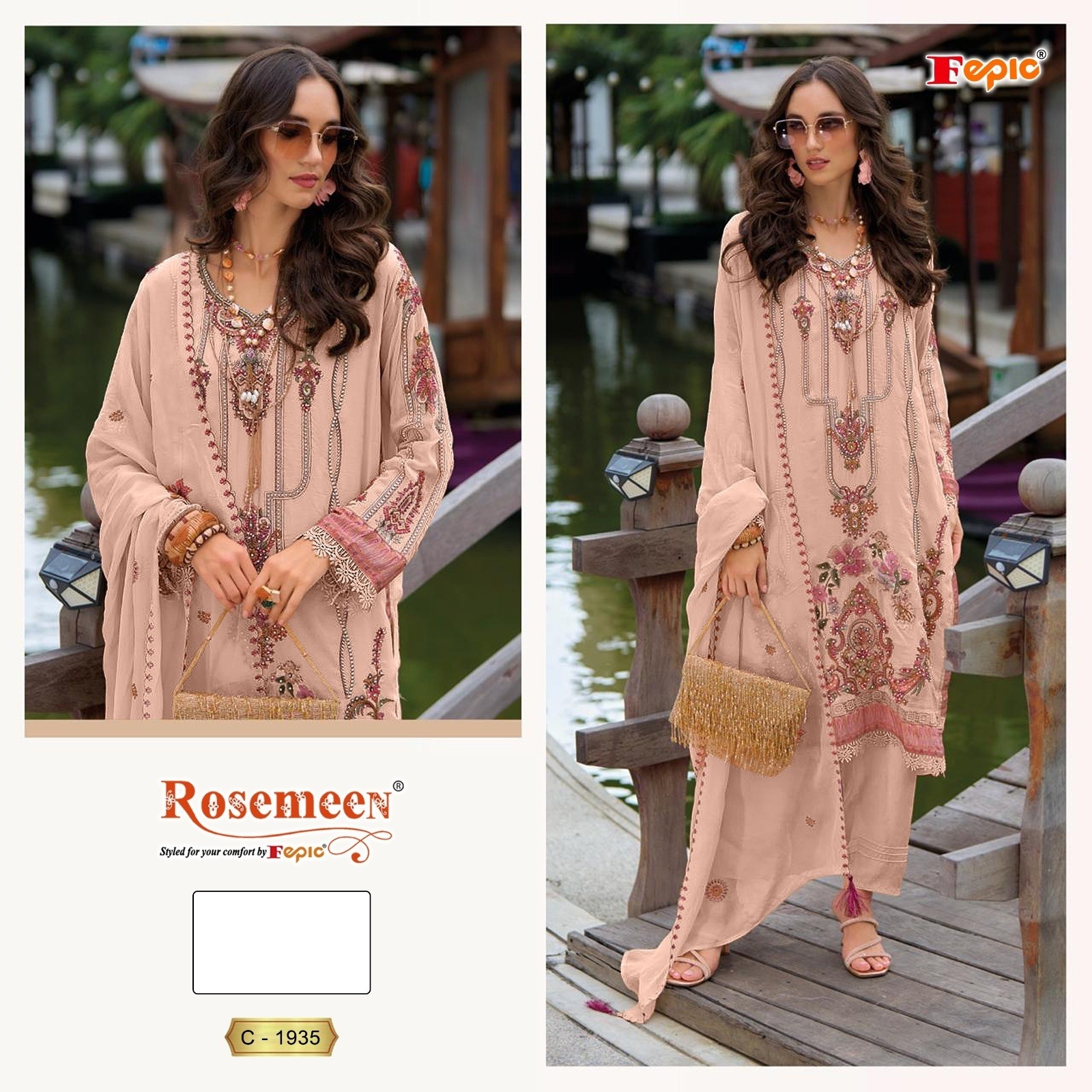 FEPIC ROSEMEEN 1935 PAKISTANI PARTY WEAR SALWAR KAMEEZ