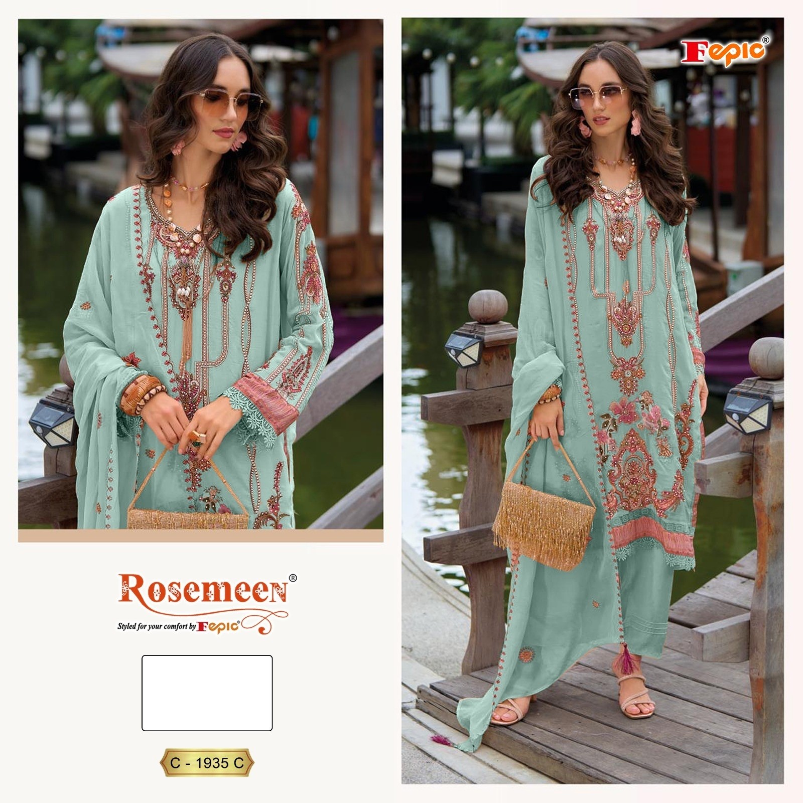 FEPIC ROSEMEEN 1935 PAKISTANI PARTY WEAR SALWAR KAMEEZ