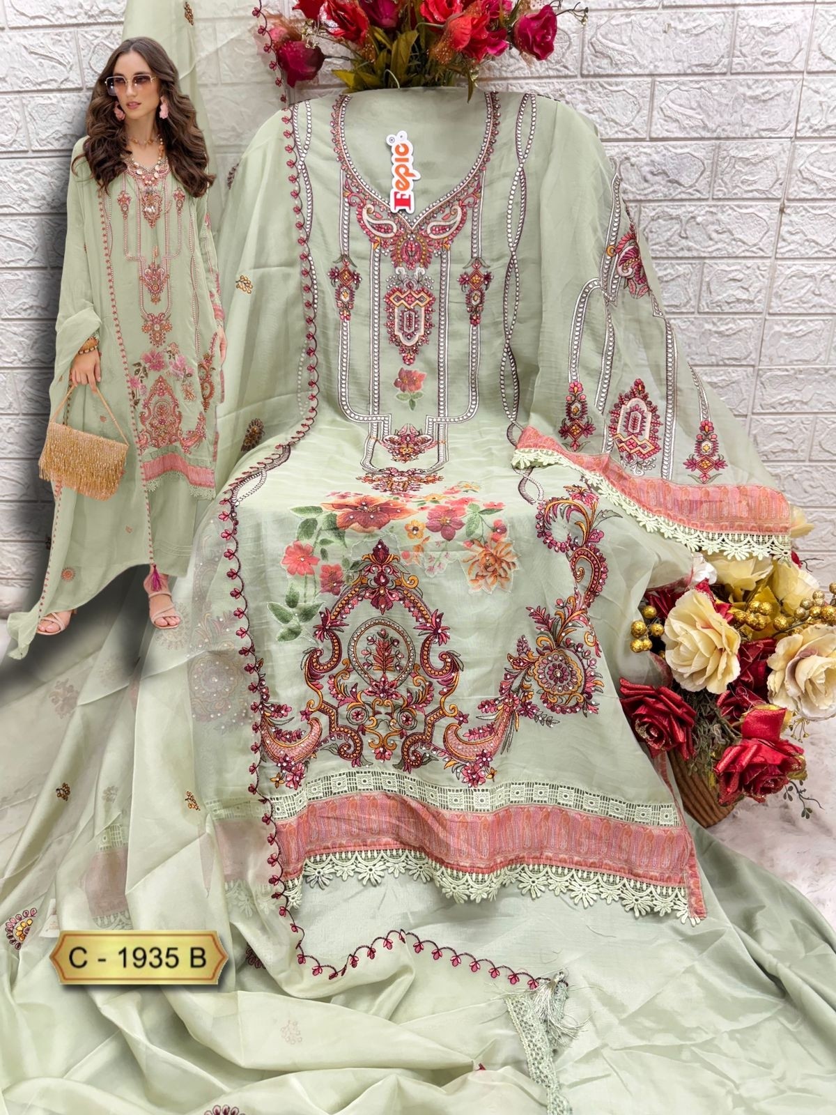 FEPIC ROSEMEEN 1935 PAKISTANI PARTY WEAR SALWAR KAMEEZ