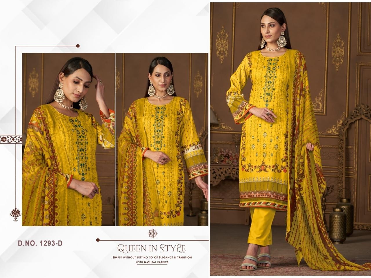 MEHBOB TEX 1293 COLOUR PAKITANI LAWAN COTTON WITH PRINT SUIT