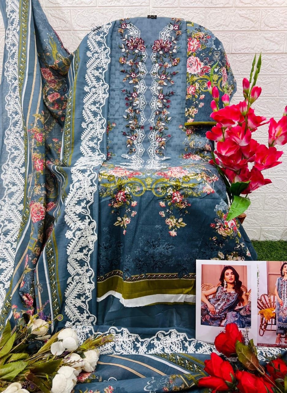 TAJ CRETIONS 575-576 PAKITANI COTTON PRINT COLLETION