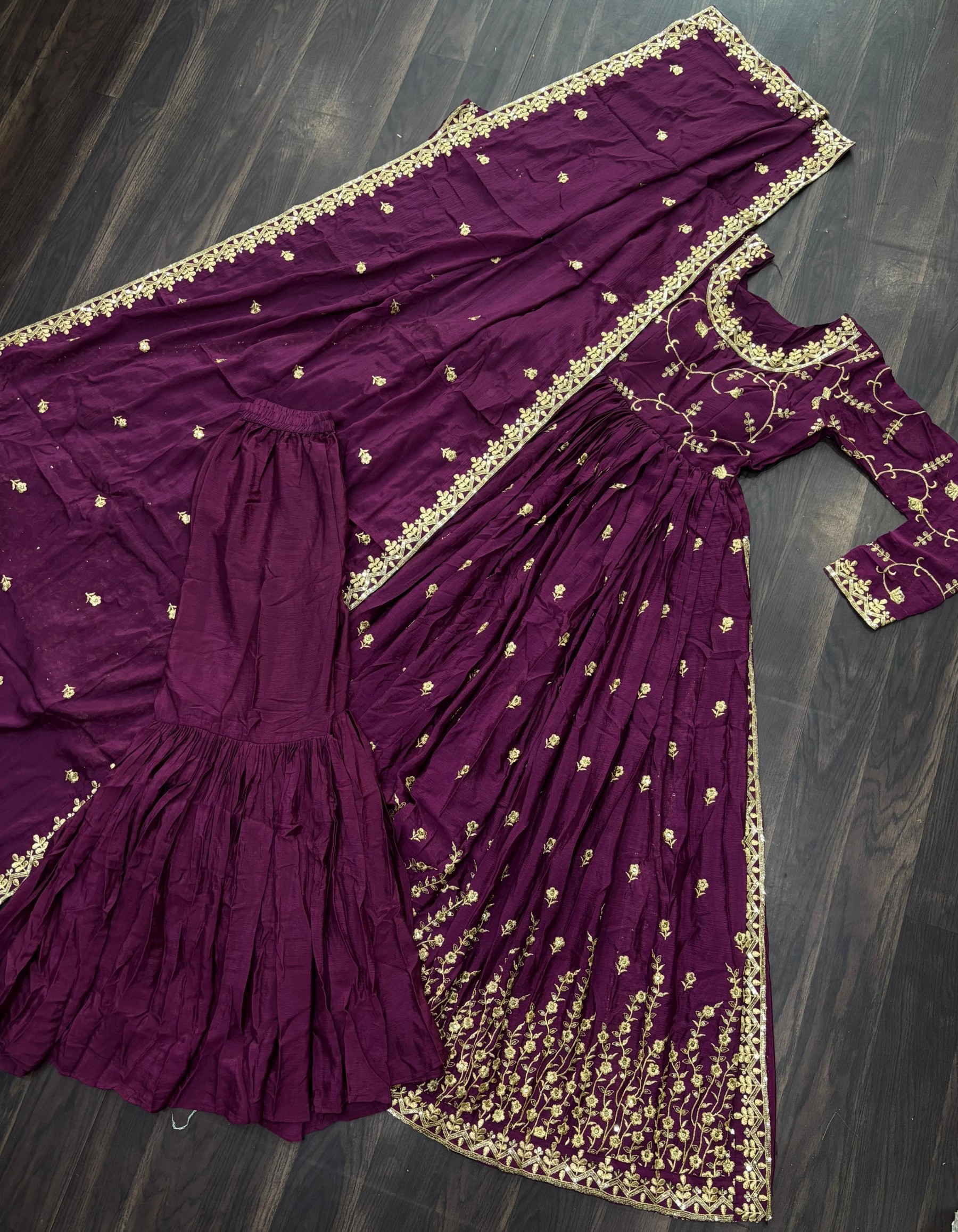  LW-9193 READYMADE TOP-SHARARA-DUPATTA COLLECTIONS