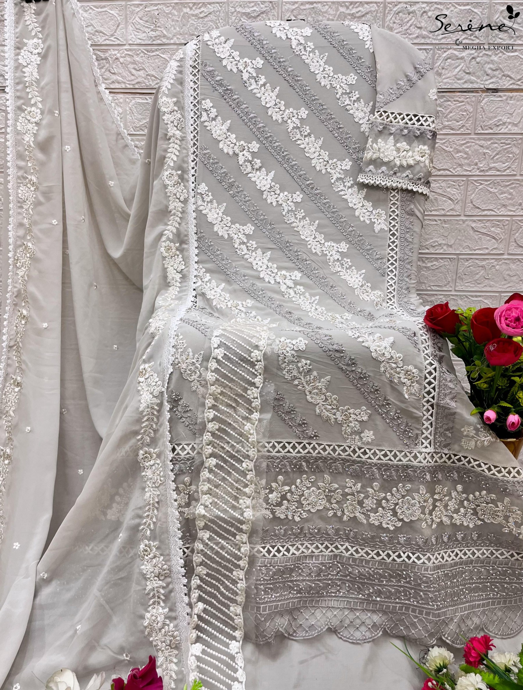 SERINE S-491 PAKISTANI HEAVY FOX GEORGTTE SALWAR SUIT