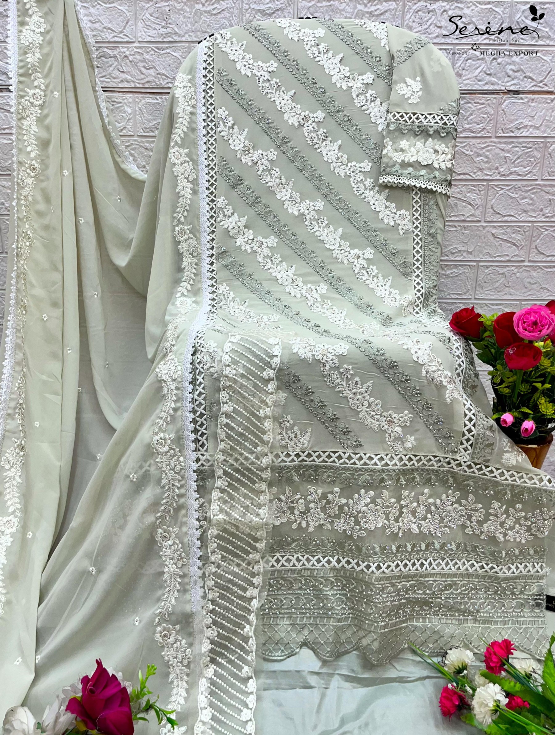 SERINE S-491 PAKISTANI HEAVY FOX GEORGTTE SALWAR SUIT