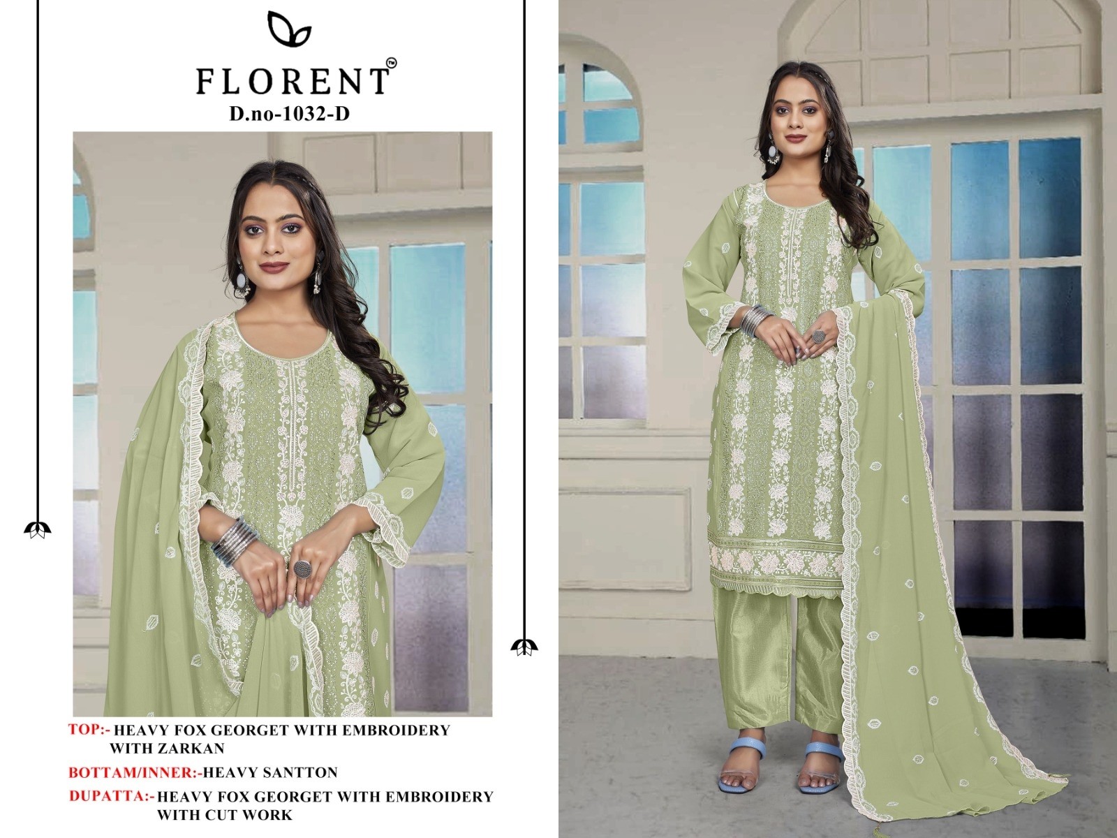 FLORENT 1032 ABCD PAKISTANI DESIGNER SALWAR SUIT