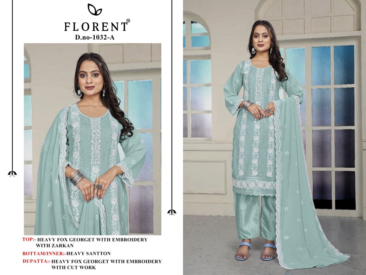 FLORENT 1032 ABCD PAKISTANI DESIGNER SALWAR SUIT