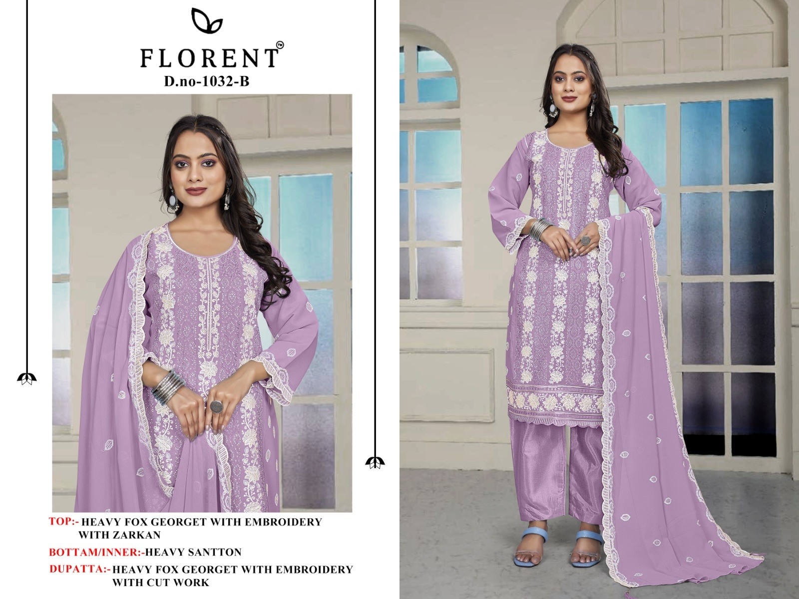 FLORENT 1032 ABCD PAKISTANI DESIGNER SALWAR SUIT
