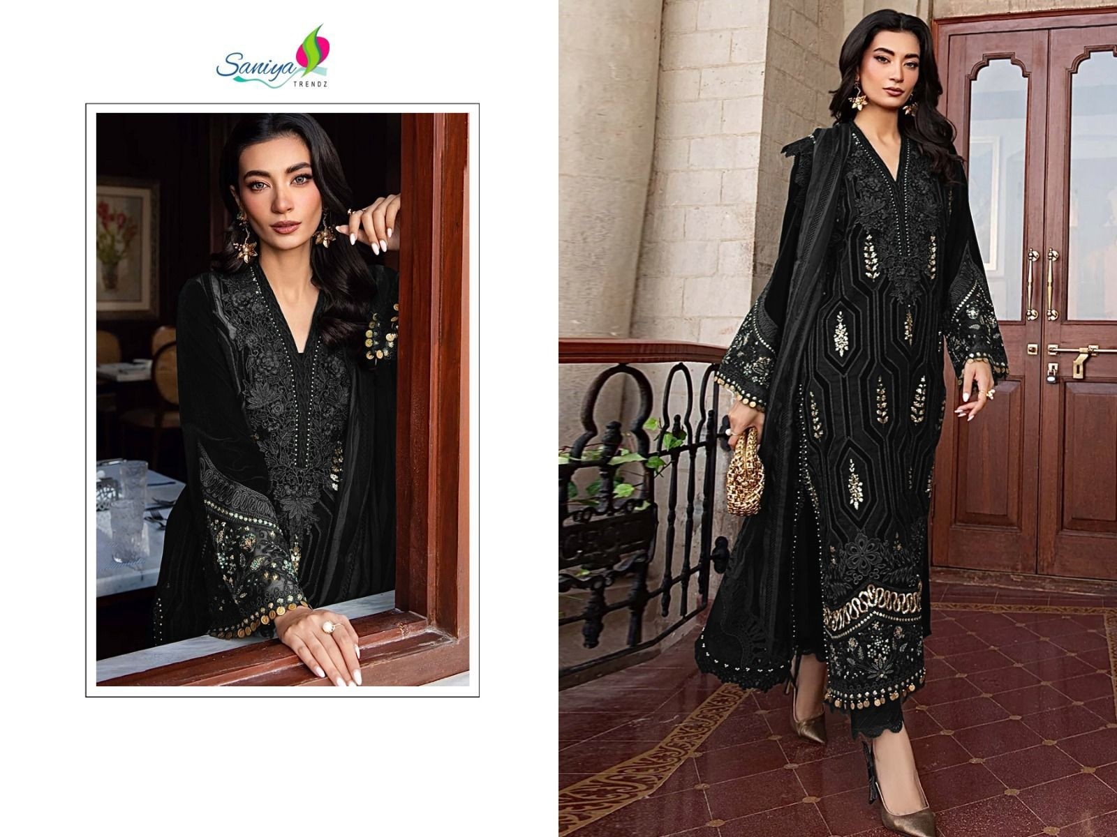 SANIYA TRENDZ 7120 PAKISTANI MARIYAM B RAYON SALWAR SUIT