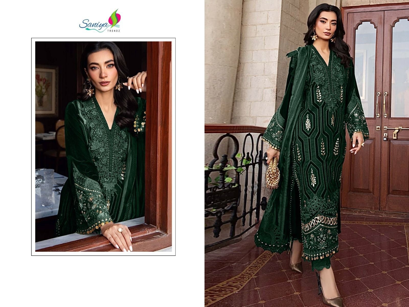 SANIYA TRENDZ 7120 PAKISTANI MARIYAM B RAYON SALWAR SUIT