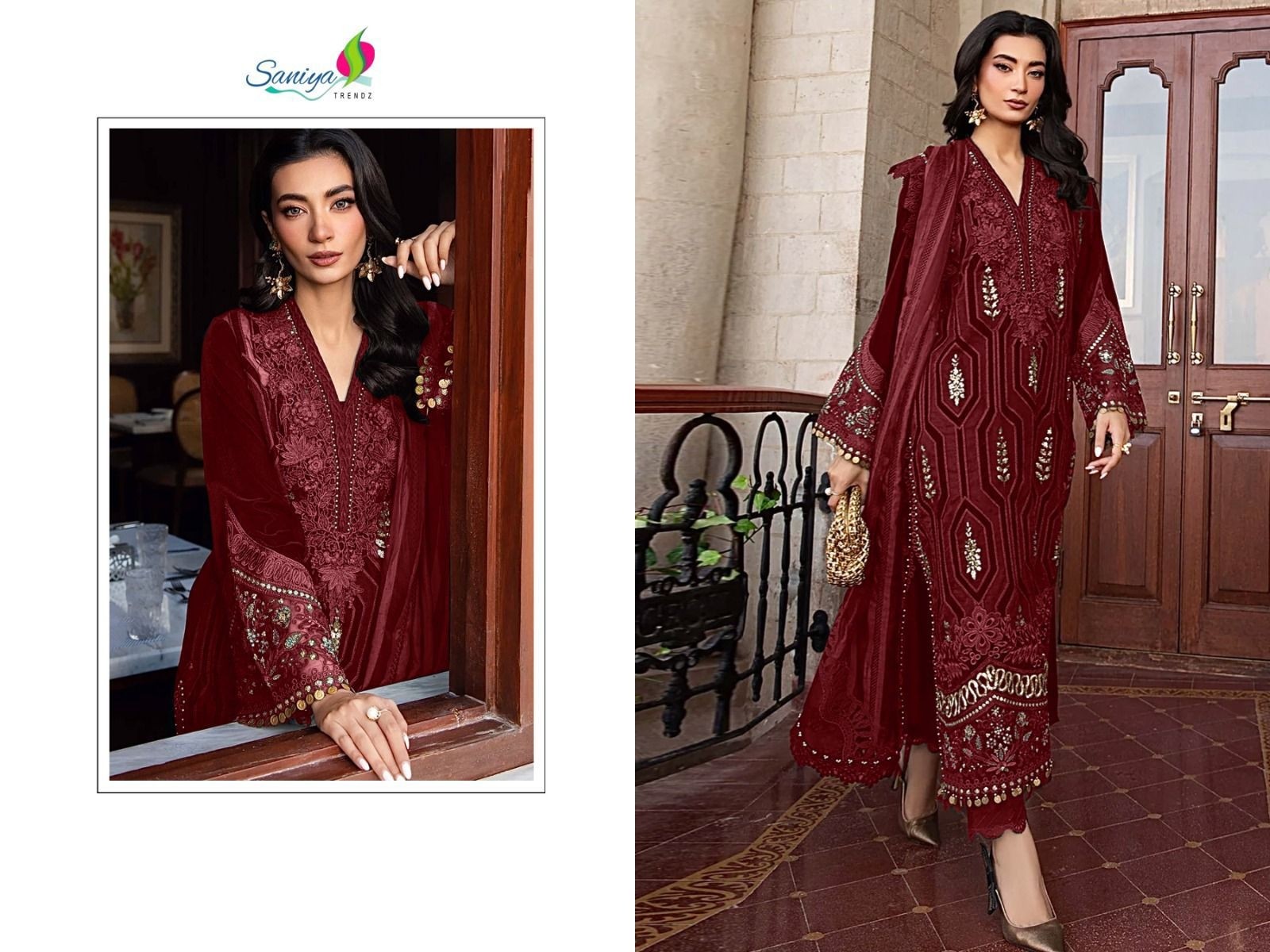 SANIYA TRENDZ 7120 PAKISTANI MARIYAM B RAYON SALWAR SUIT
