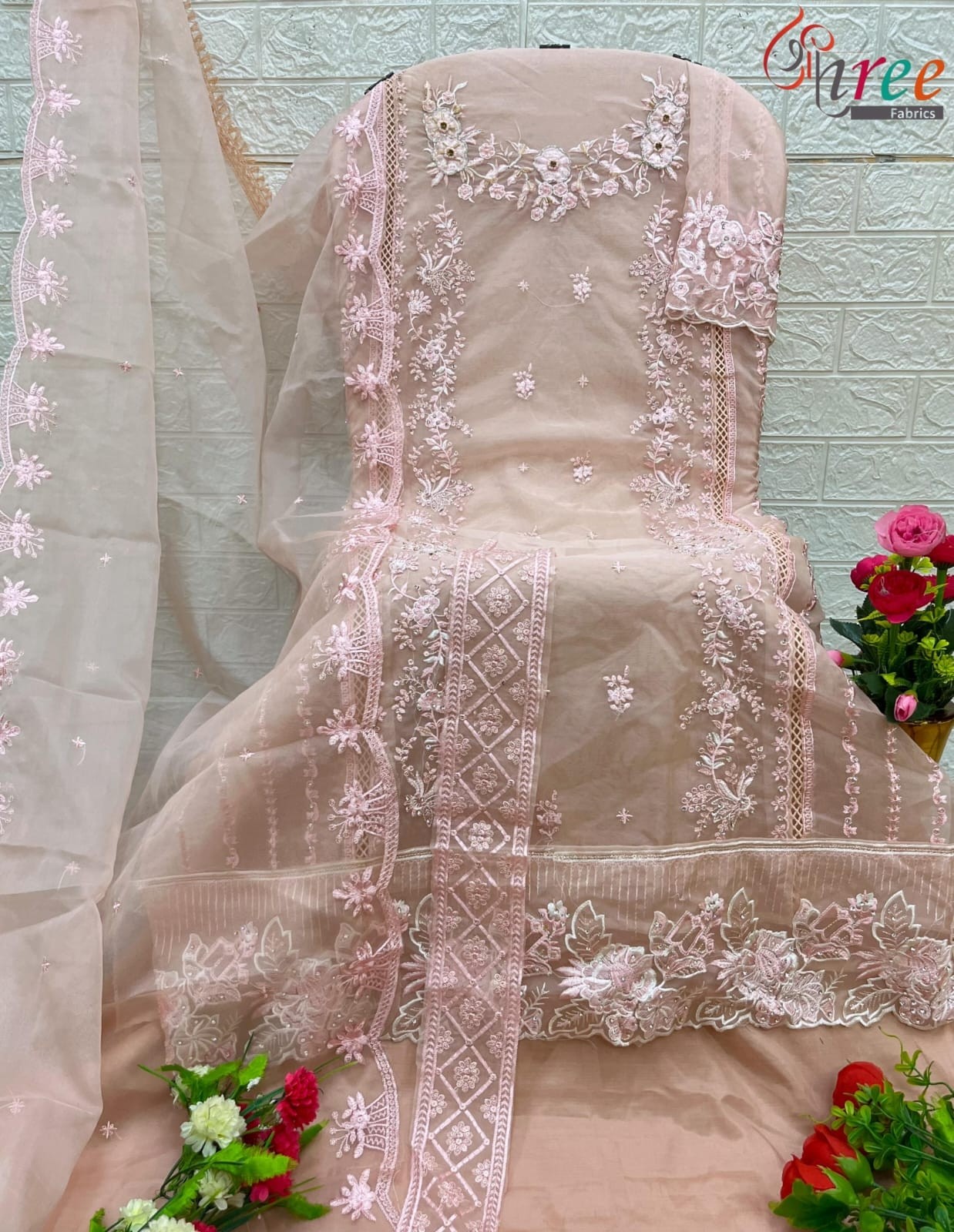 SHREE FABRIC P-5004 SOFT ORAGENZA PAKISTANI FESTIVAL SALWAR SUIT