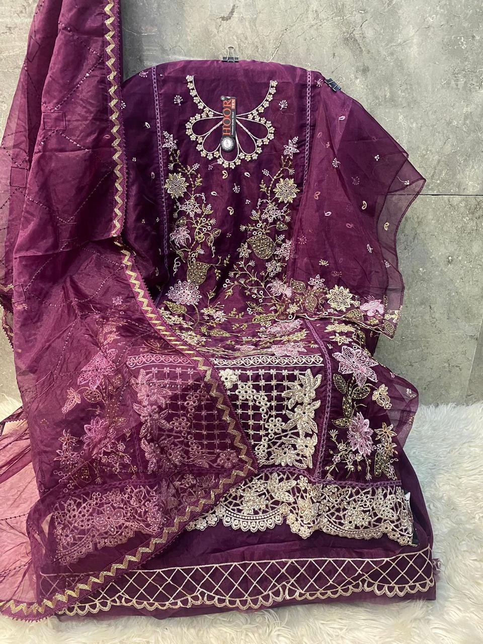 HOOR TEX OR-65,A To D PAKISTANI FETIVAL EMBROIDERY SALWAR SUIT