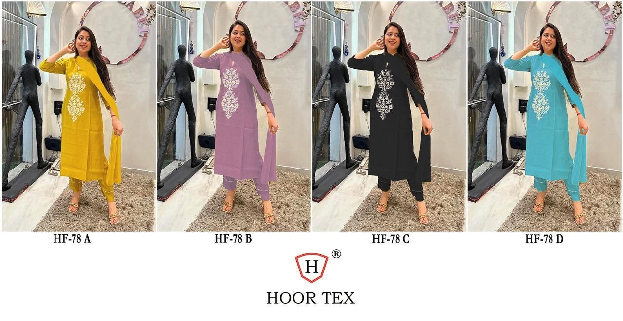 HOOR TEX HF-78 READY MADE PAKISTANI KURATI SET
