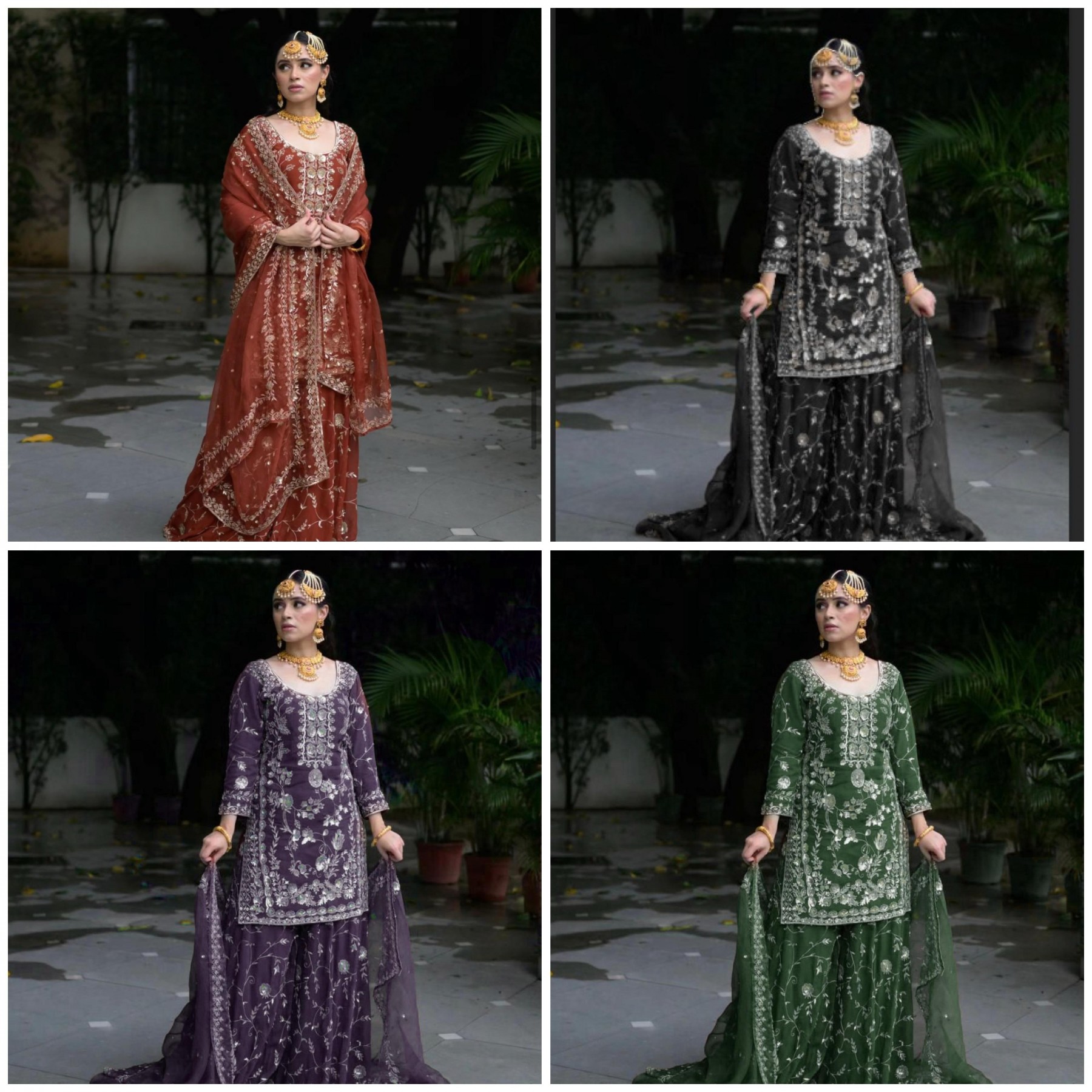 VLM 226 PARTY WEAR TOP AND PLAZZO WITH FANCY DUPPATA AND EMBROIDERY WORK