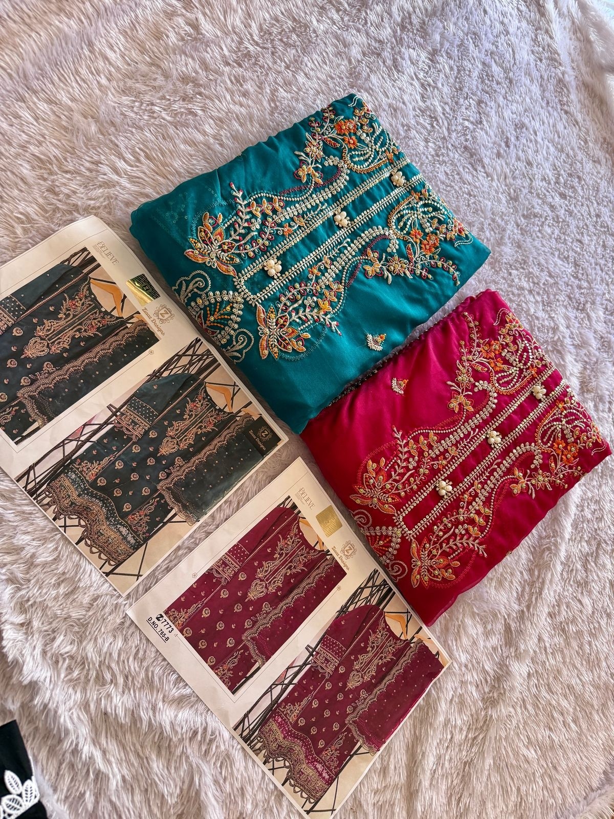 ZIAAZ DESIGNS 765 A -B PAKISTANI EID FESTIVL SALWAR SUIT