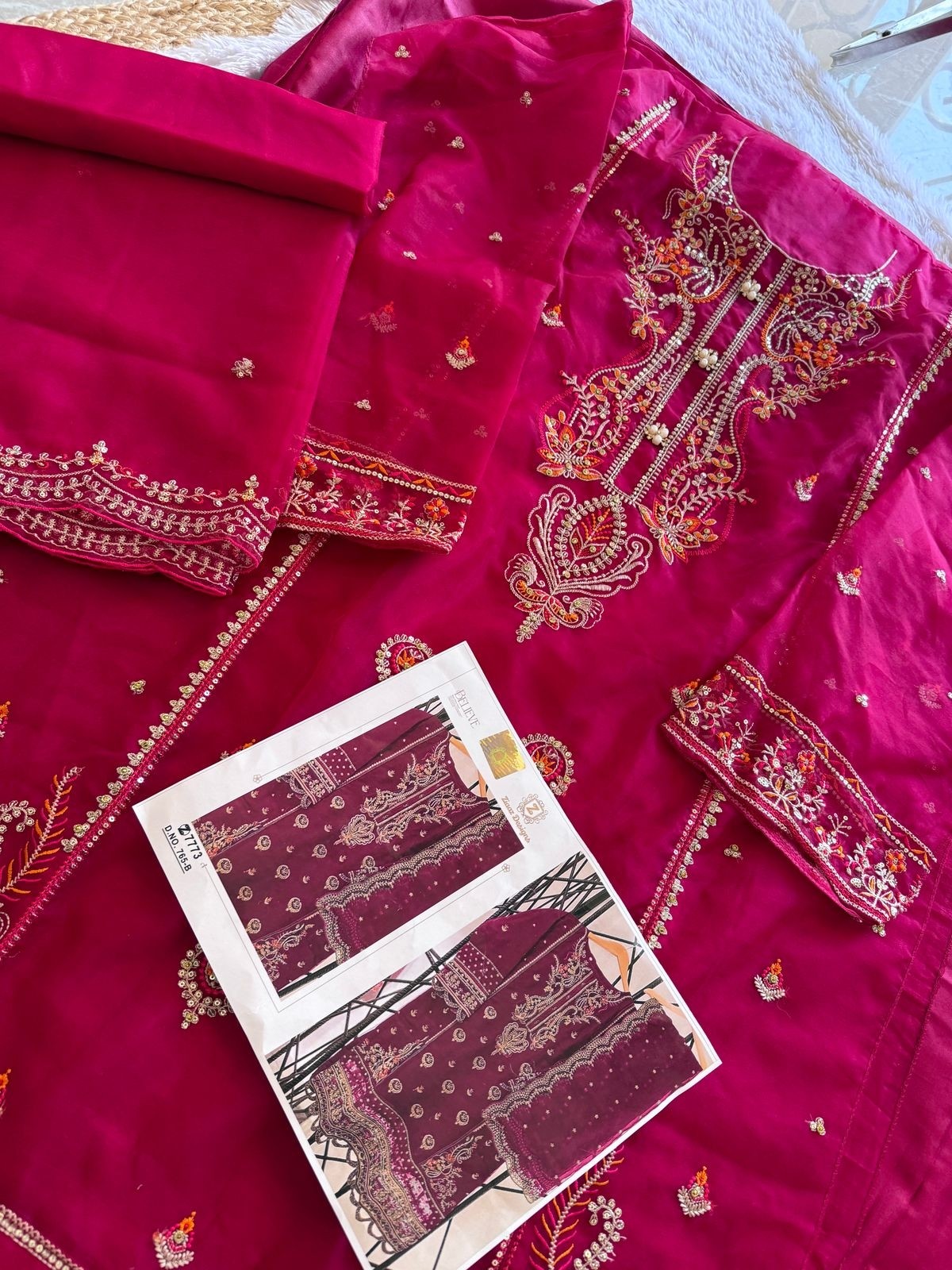 ZIAAZ DESIGNS 765 A -B PAKISTANI EID FESTIVL SALWAR SUIT