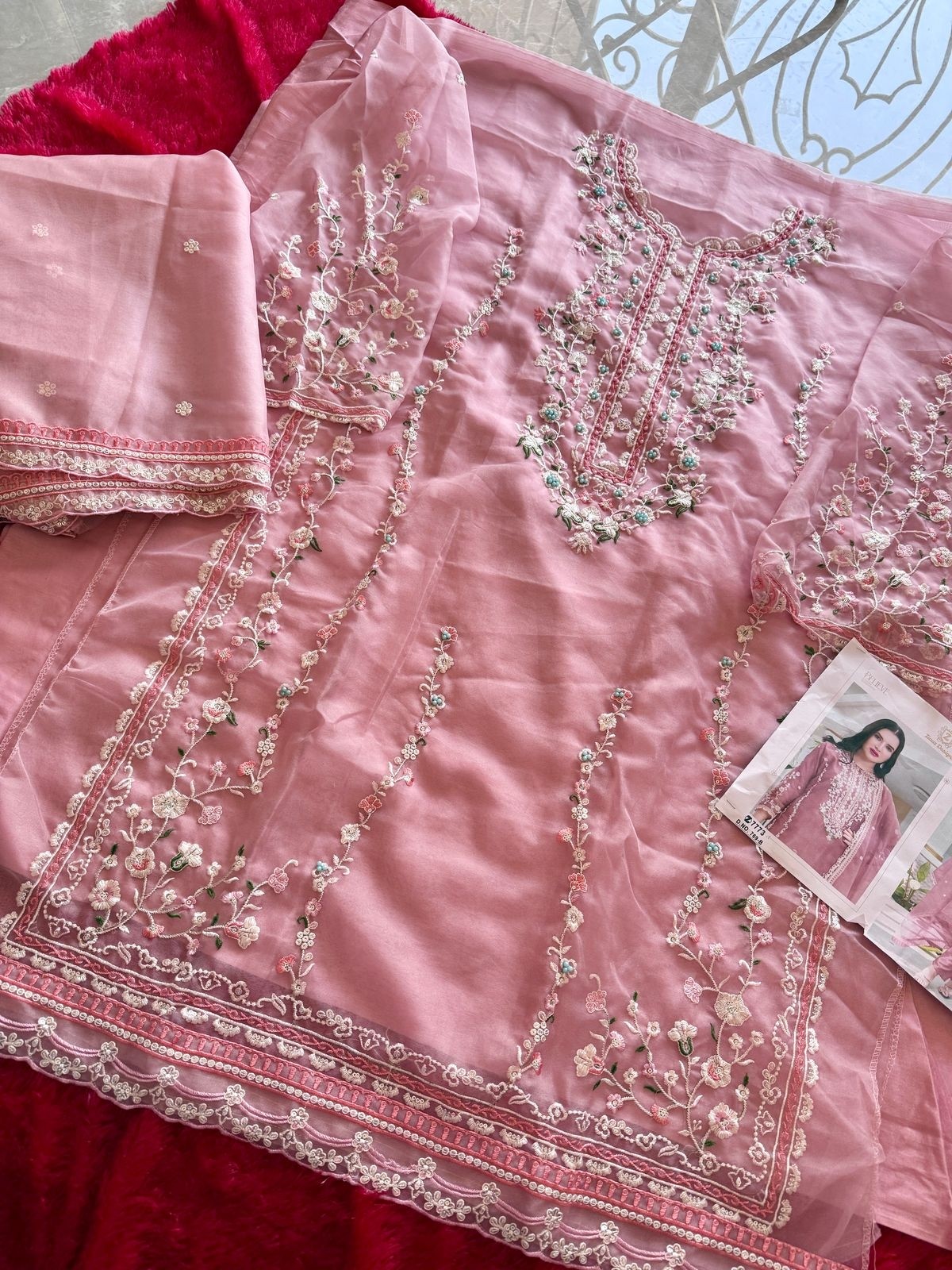 ZIAAZ DESIGNS 769 PAKISTANI DESIGNER SALWAR SUIT WITH EMBROIDERY WORK