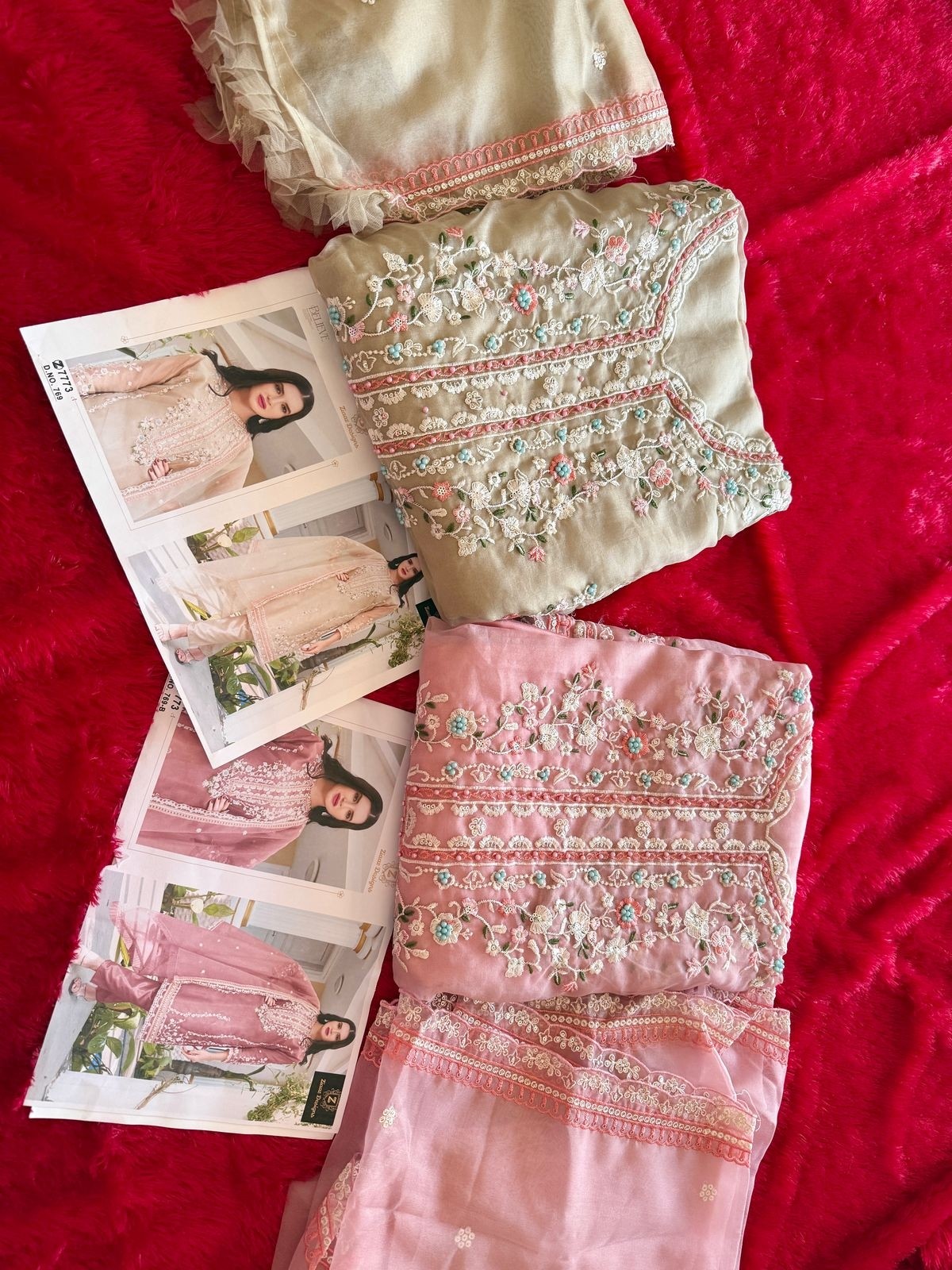 ZIAAZ DESIGNS 769 PAKISTANI DESIGNER SALWAR SUIT WITH EMBROIDERY WORK