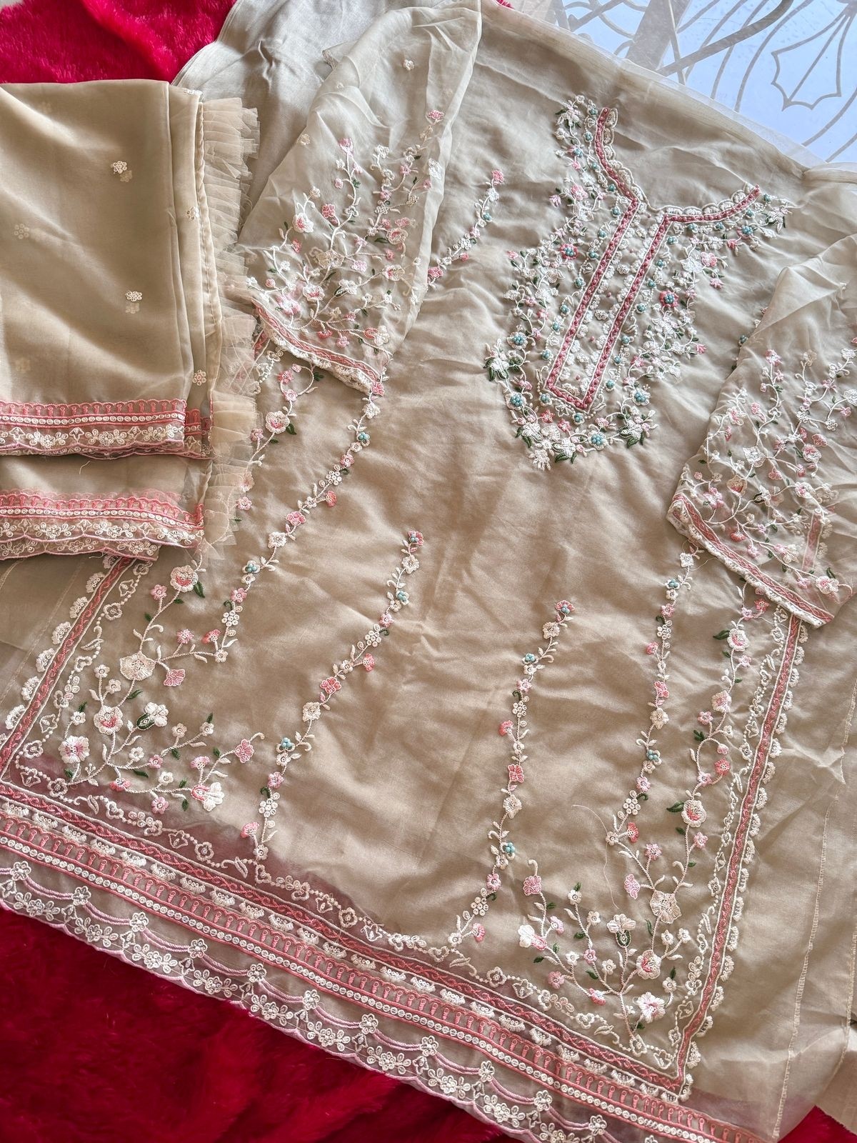 ZIAAZ DESIGNS 769 PAKISTANI DESIGNER SALWAR SUIT WITH EMBROIDERY WORK