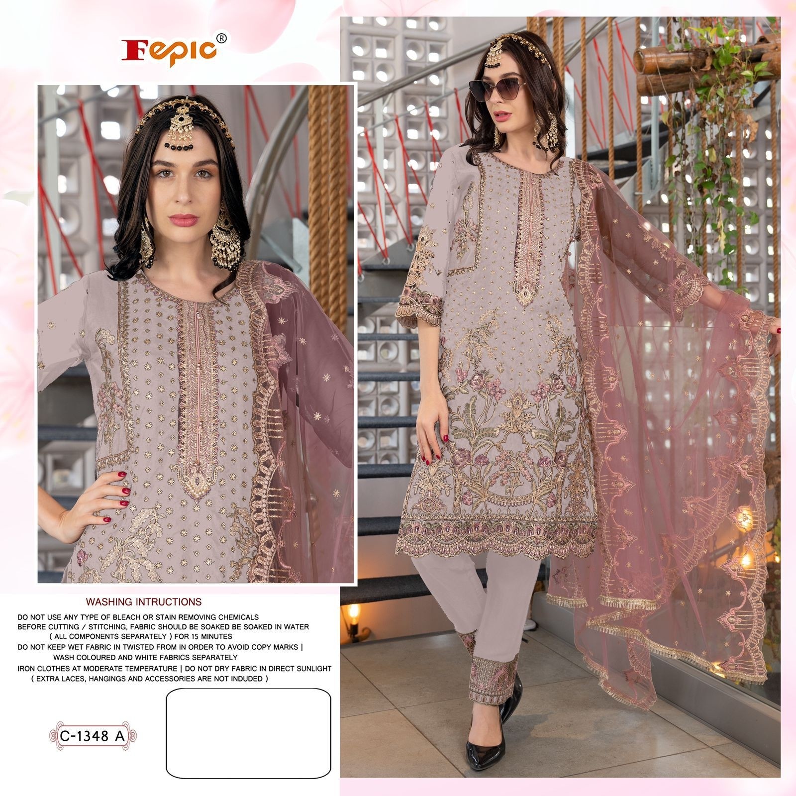 FEPIC ROSEMEEN 1348 PAKISTANI EID FESTIVAL SALWAR SUIT