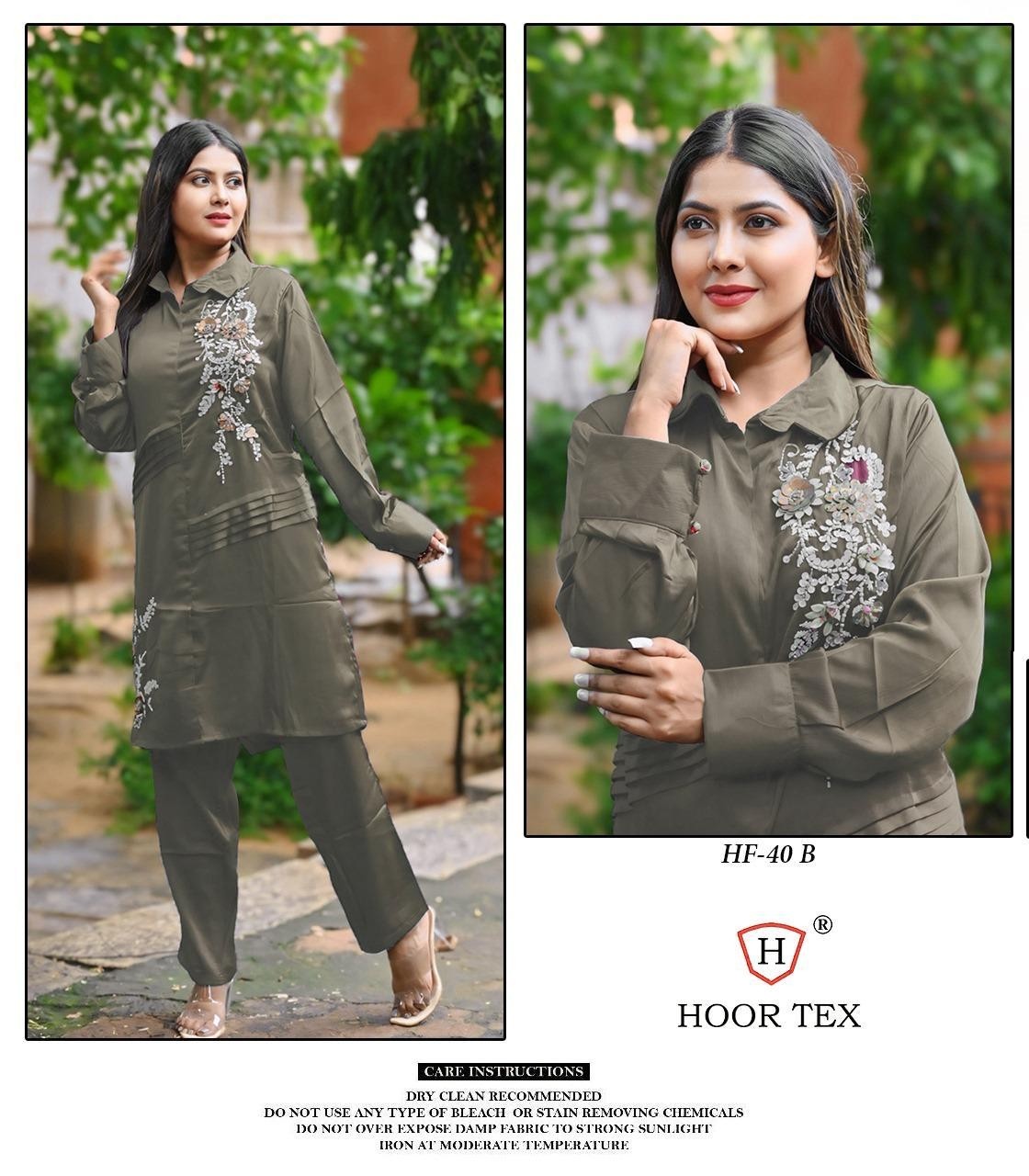 HOOR TEX HF 40 READY MADE PAKISTANI CORD SET SUIT