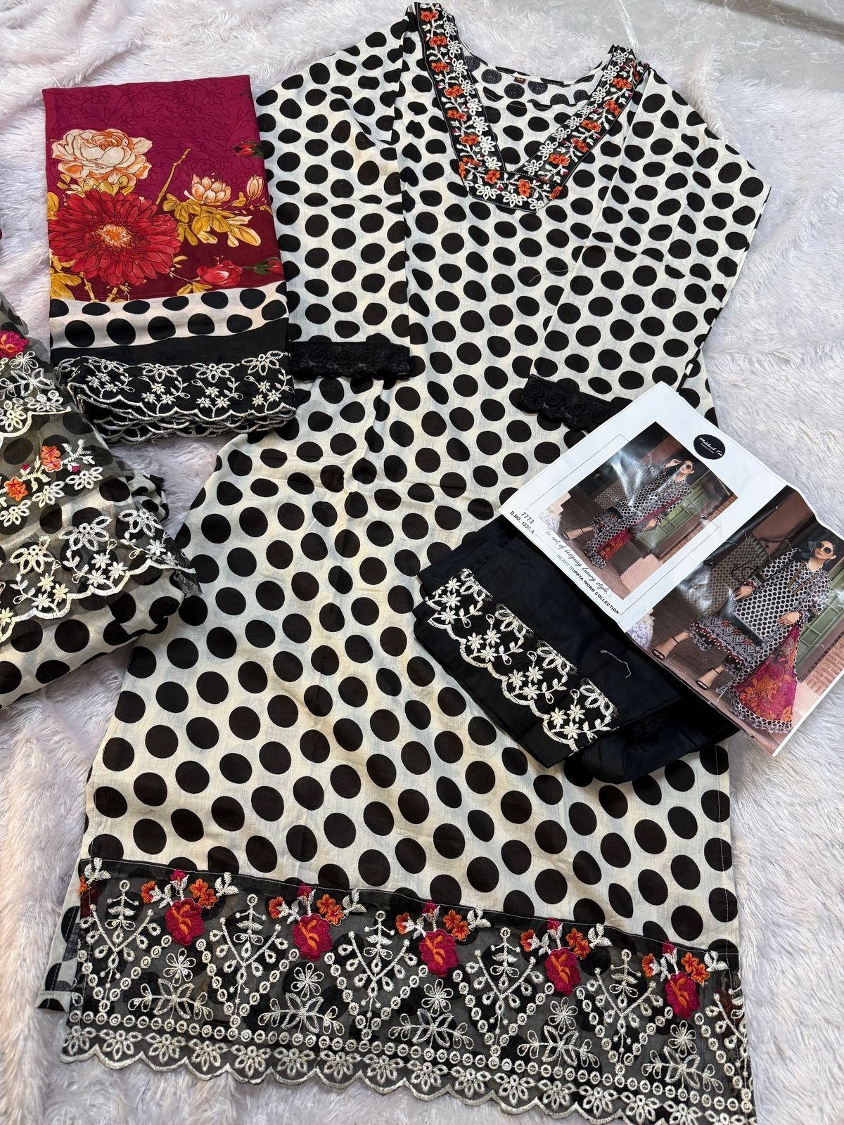 MEHBBOB TEX 1535 A  PAKISTANI LWAN COTTON SALWAR SUIT