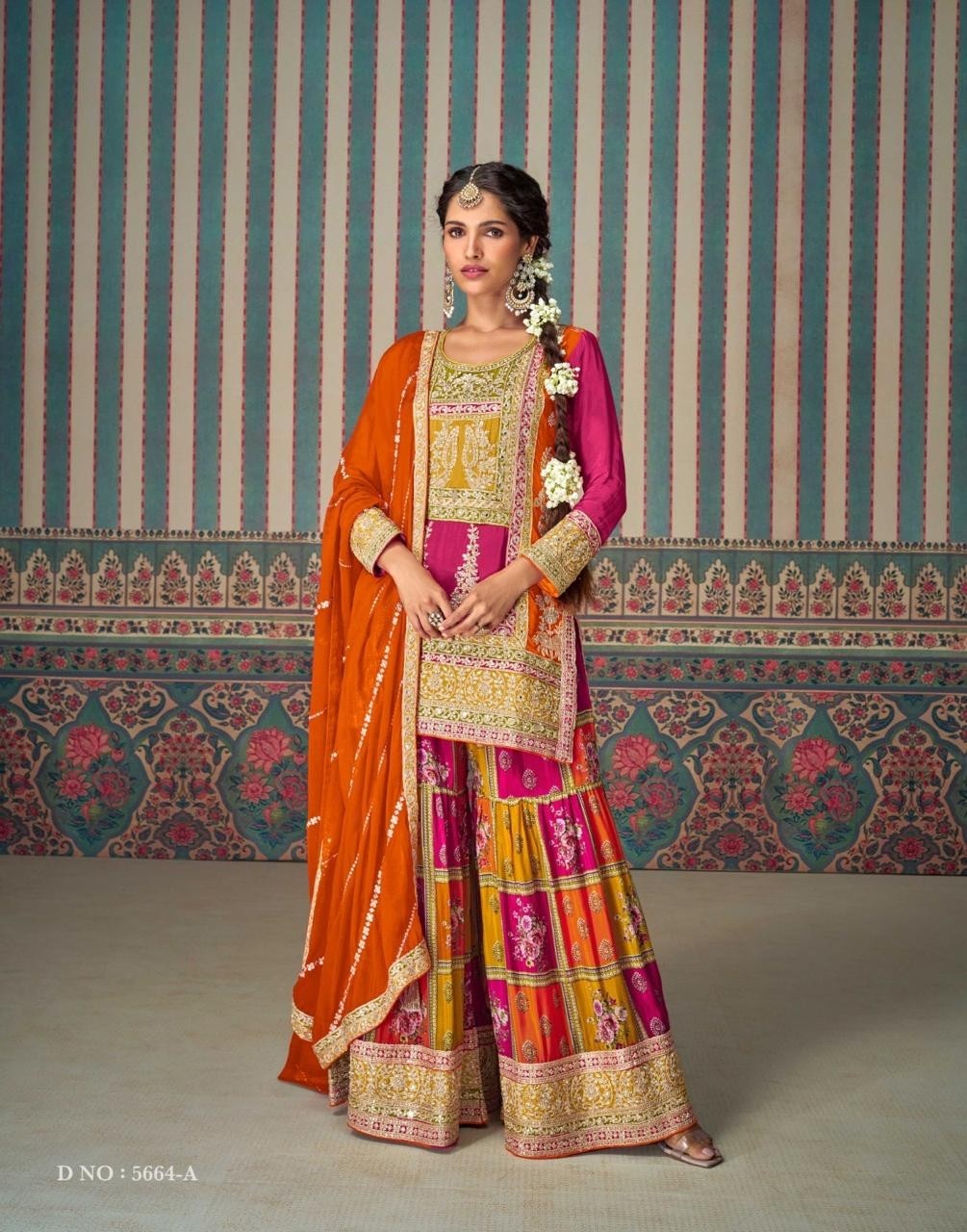 SAYURI DESIGNER BY MAHI PRO 5663A TO 5664A DESIGNER OARTY WEAR SUIT