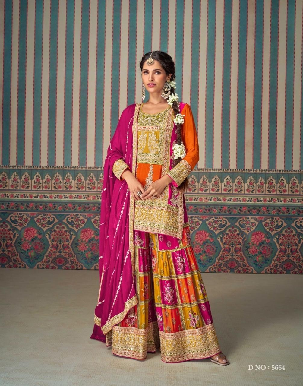 SAYURI DESIGNER BY MAHI PRO 5663A TO 5664A DESIGNER OARTY WEAR SUIT