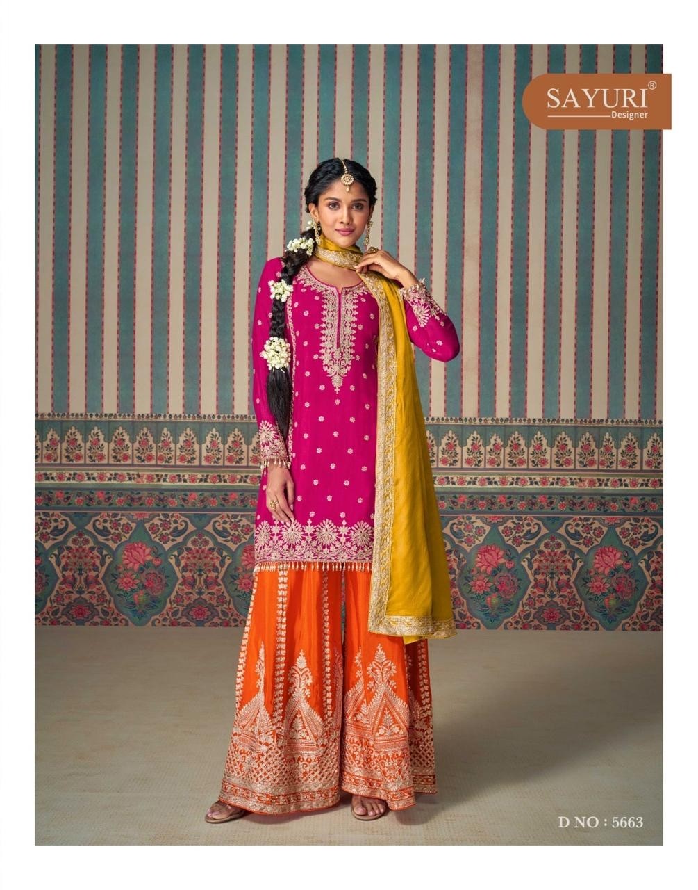 SAYURI DESIGNER BY MAHI PRO 5663A TO 5664A DESIGNER OARTY WEAR SUIT