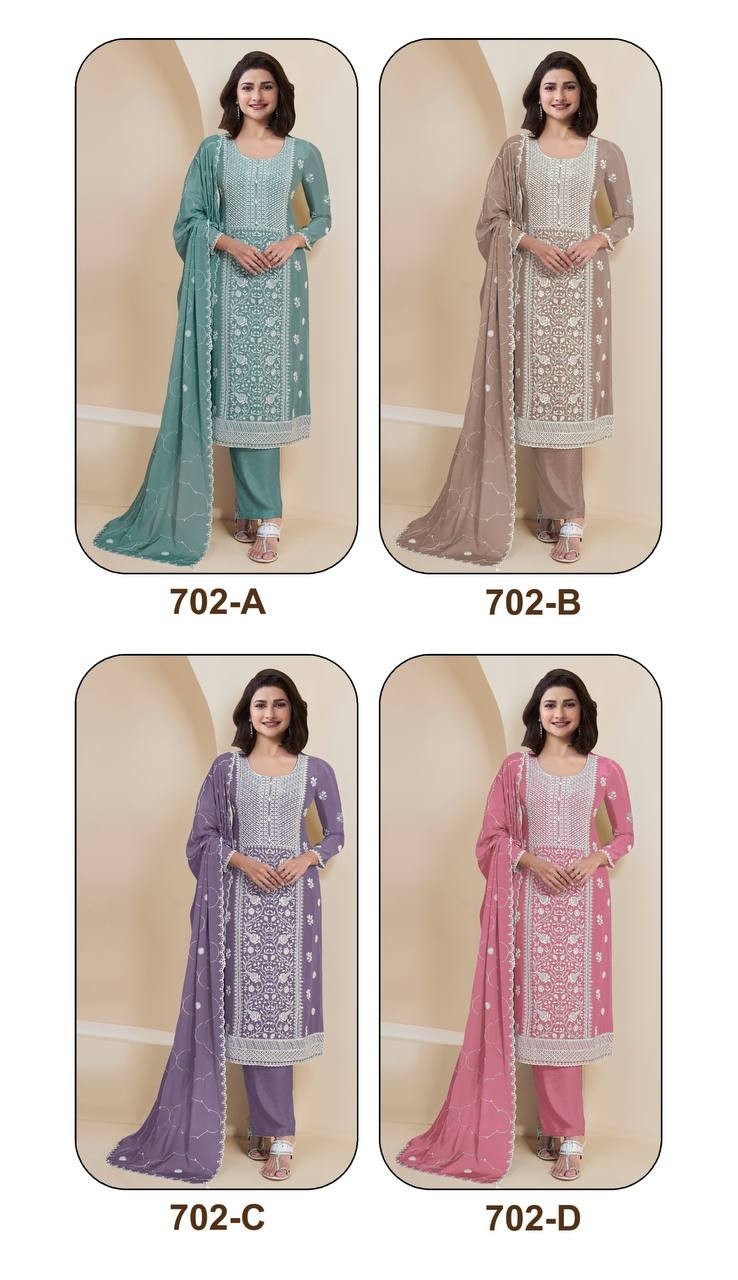 VINAY KULEESHA KIARA 702 COLOUR FANCY PARTY STYLE SALWAR SUIT 