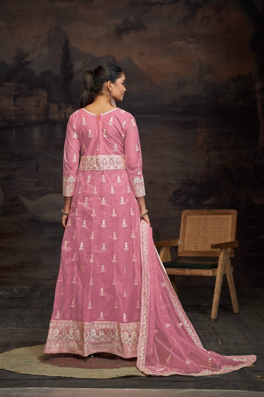 MAARIA-A 1164 PAKISTANI STYLE GOWN WITH EMBROIDERY WORK