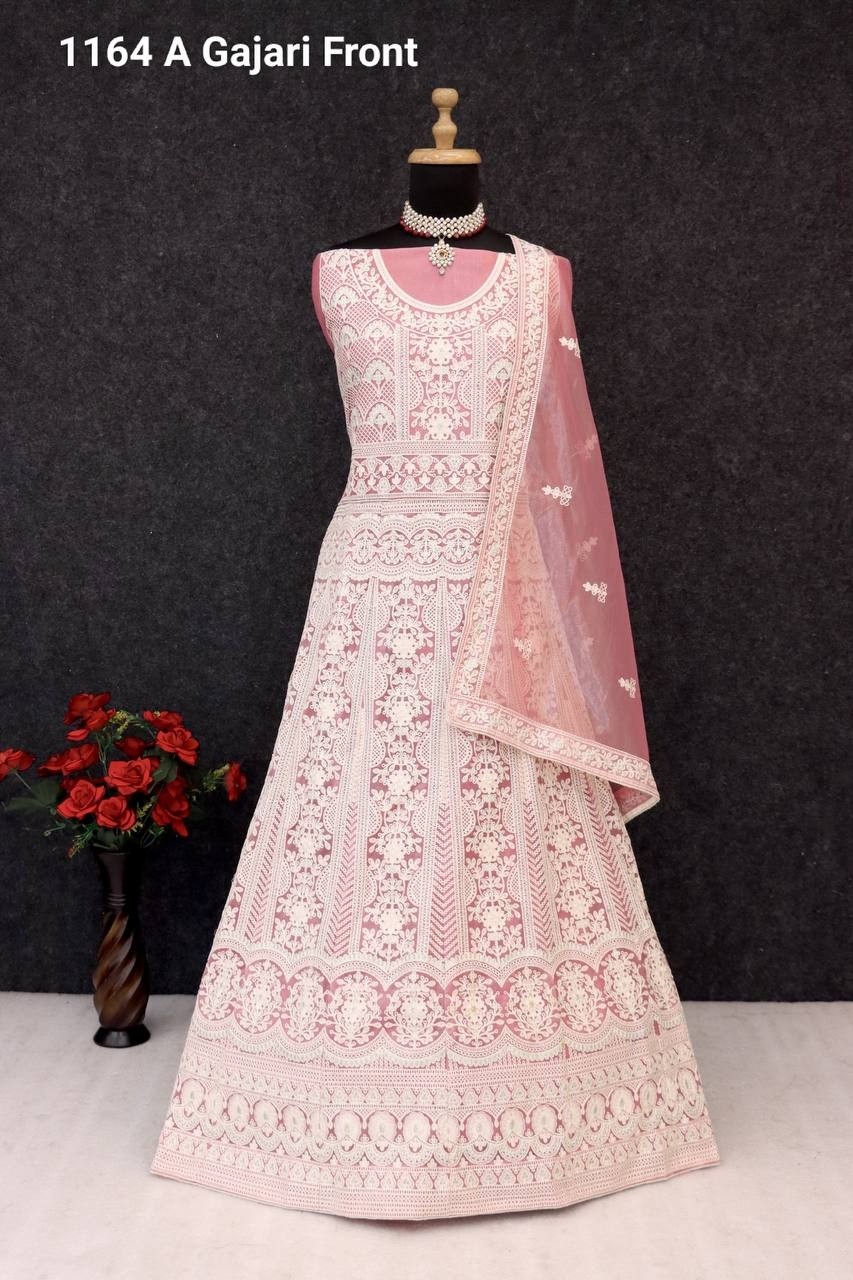 MAARIA-A 1164 PAKISTANI STYLE GOWN WITH EMBROIDERY WORK
