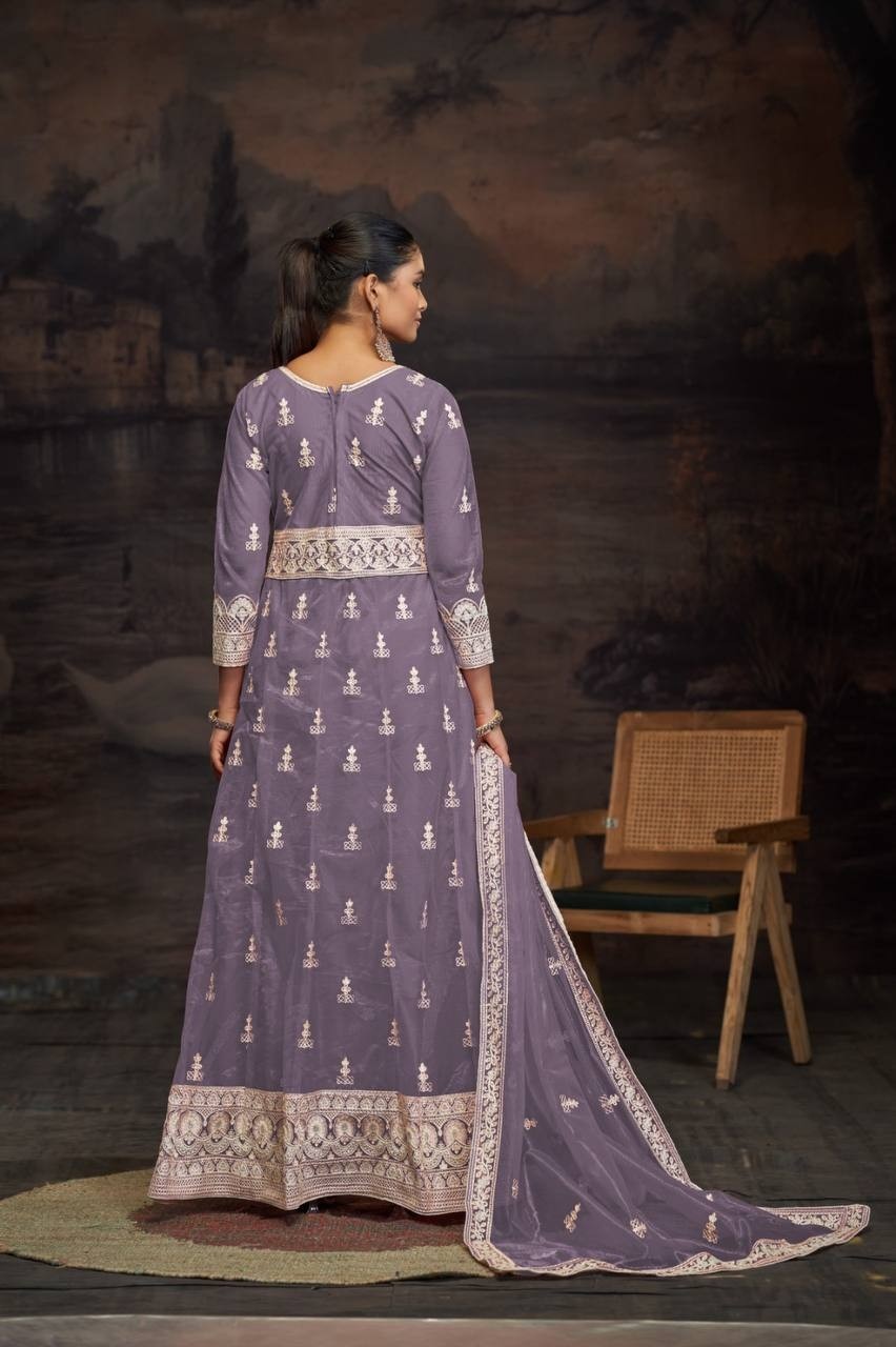 MAARIA-A 1164 PAKISTANI STYLE GOWN WITH EMBROIDERY WORK