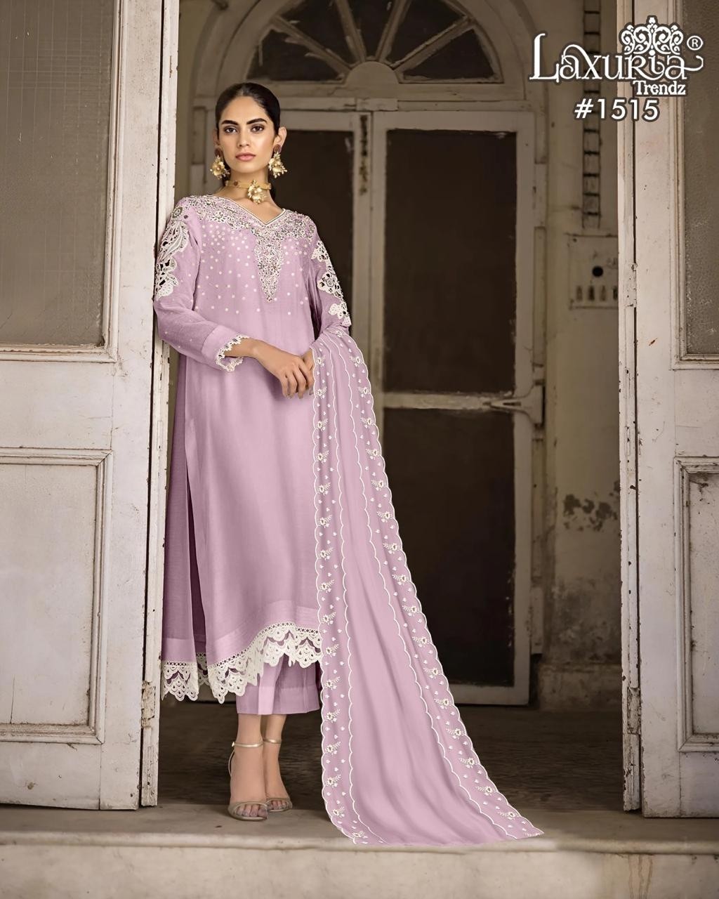 LAXURIA TRANDZ PRESENTING NEW COLLETION 1515 PAKISTANI READY MADE SUIT