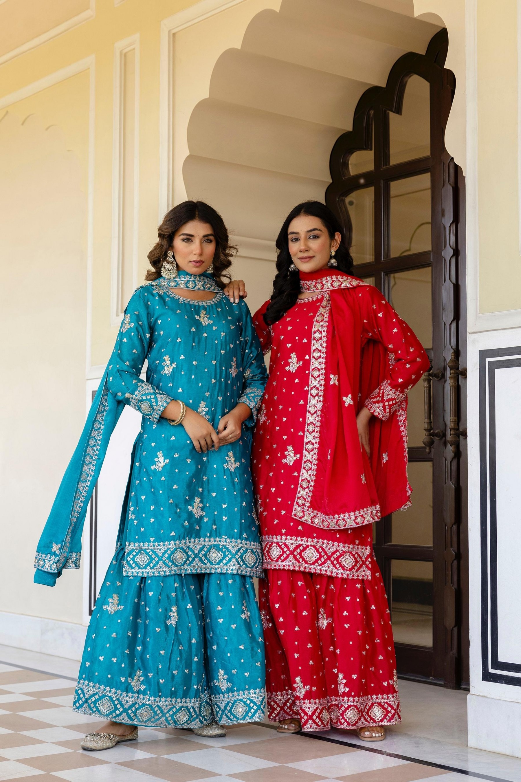 NEW DESIGNER PARTY WEAR TOP AND PALZZO SALWAR SUIT 