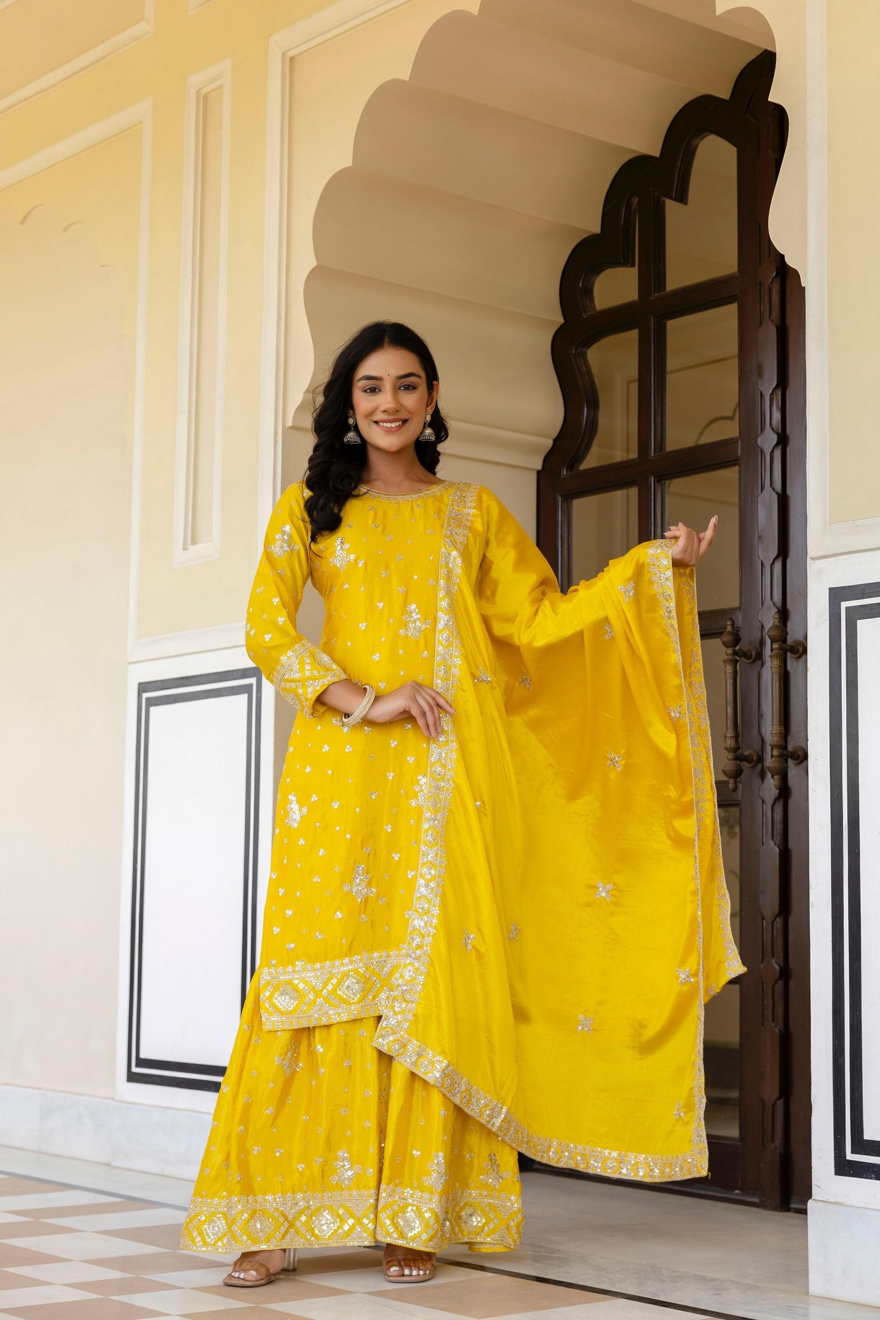 NEW DESIGNER PARTY WEAR TOP AND PALZZO SALWAR SUIT 