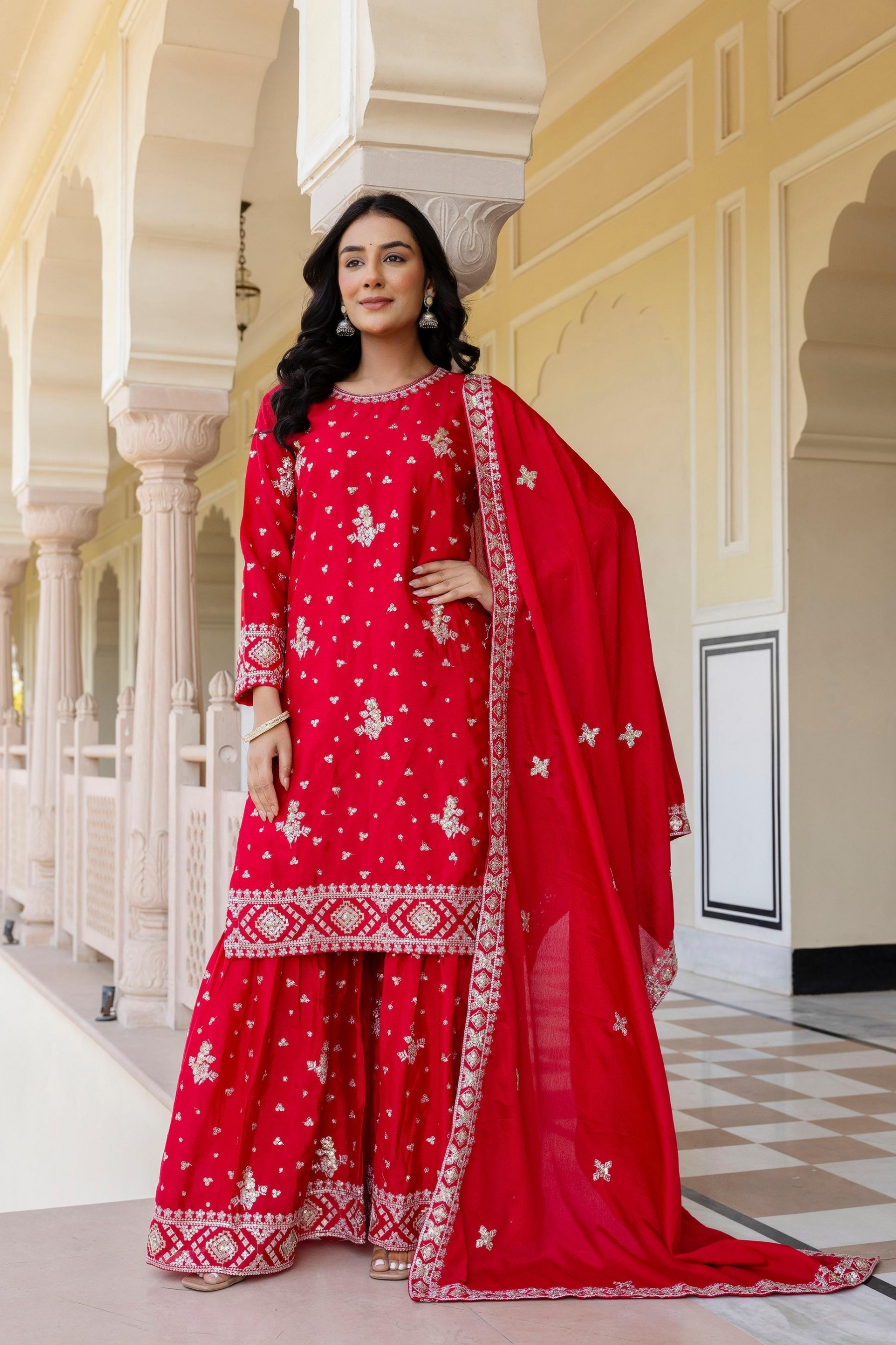 NEW DESIGNER PARTY WEAR TOP AND PALZZO SALWAR SUIT 
